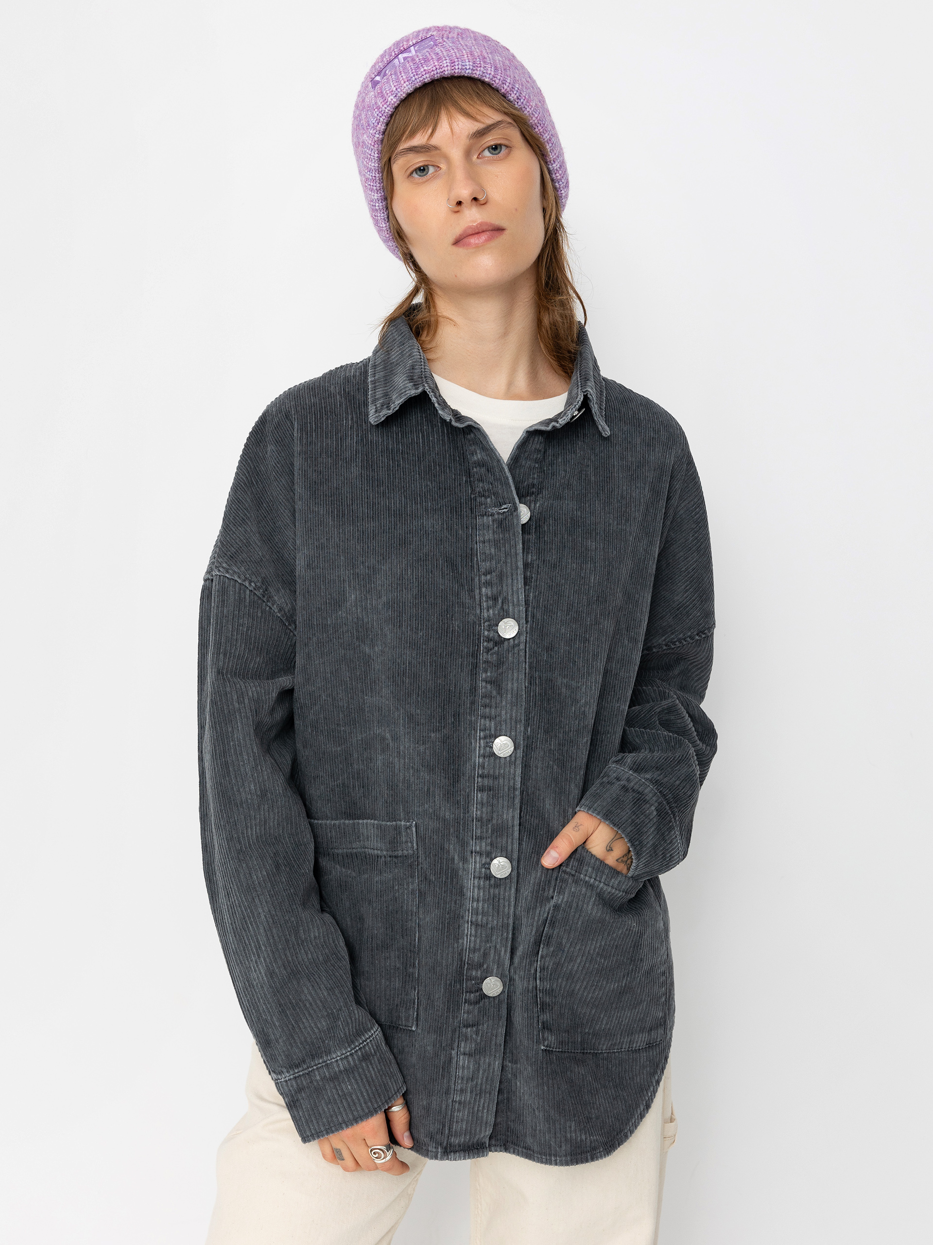 Roxy Kick Back Washed Cord Shirt Roxy Kick Back Washed Cord Shirt