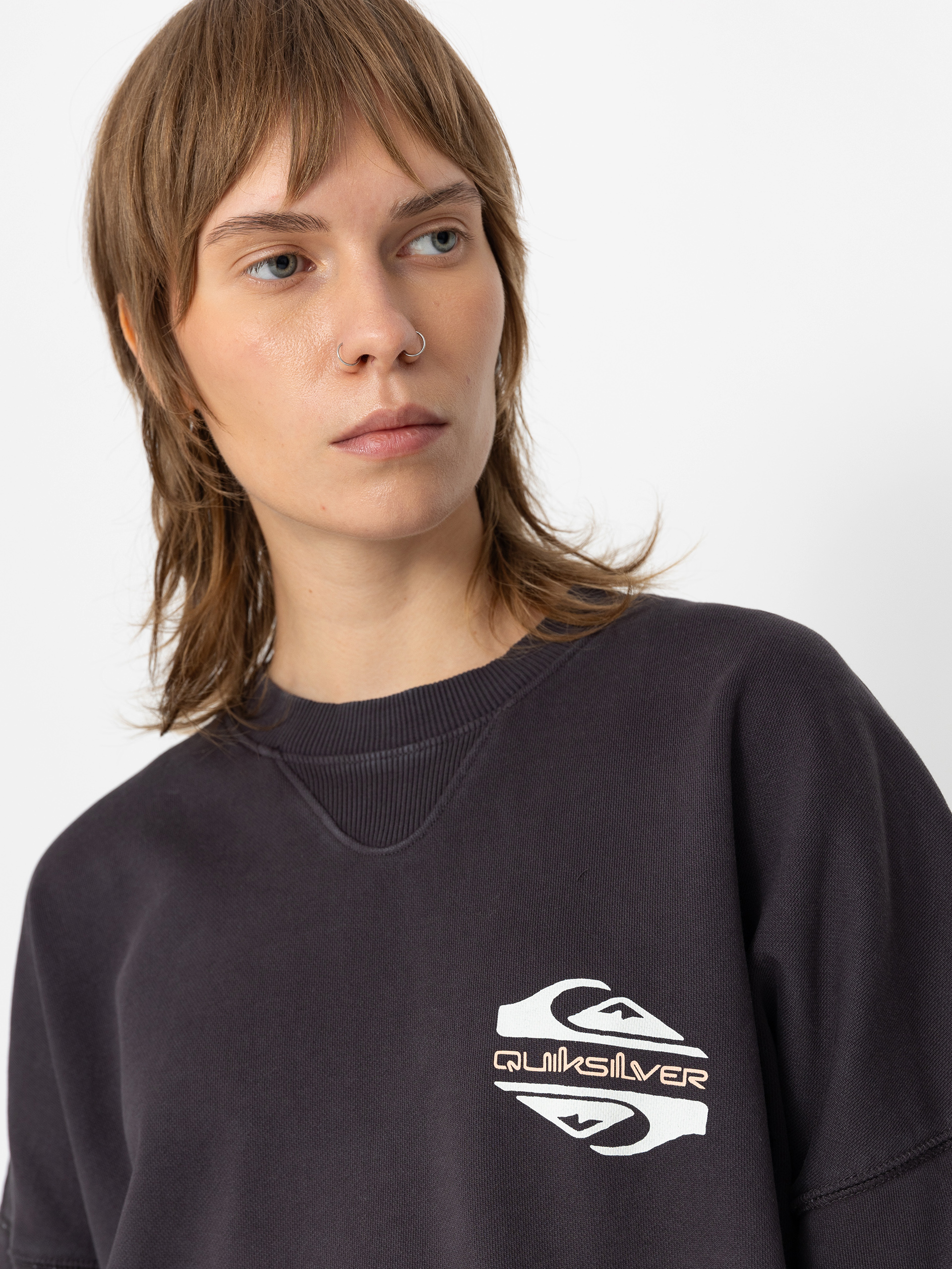 Quiksilver Sweatshirt Uni Oversized Crew Wmn (tarmac)