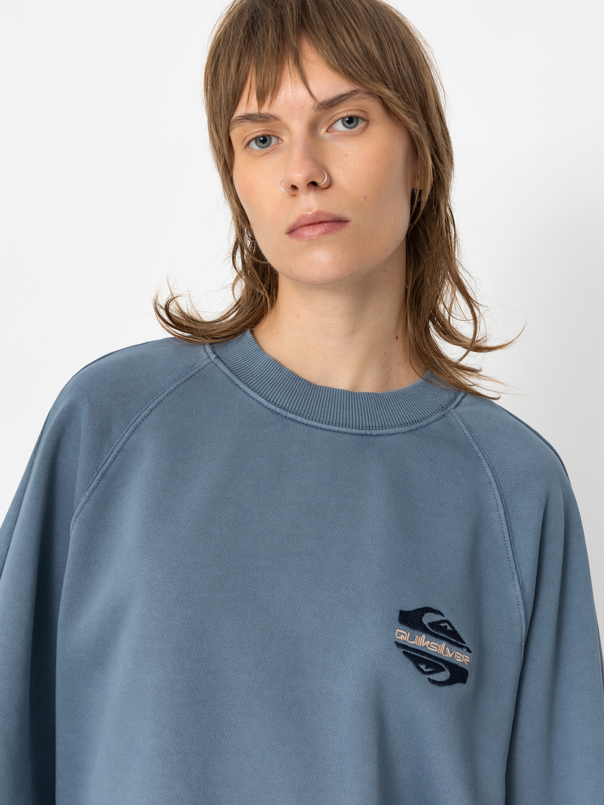 Quiksilver Uni Crew Block Screen Wmn Sweatshirt (vintage indigo)