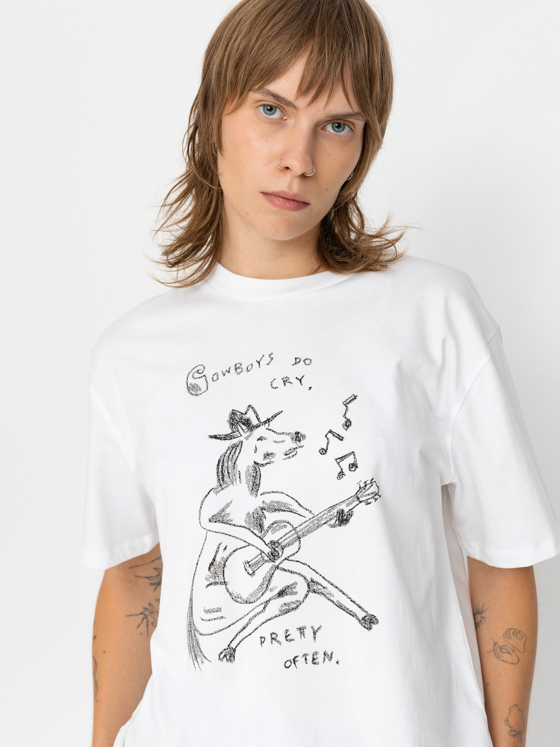 Carhartt WIP Pepe Sad Cowboy Wmn T-Shirt (white/black)
