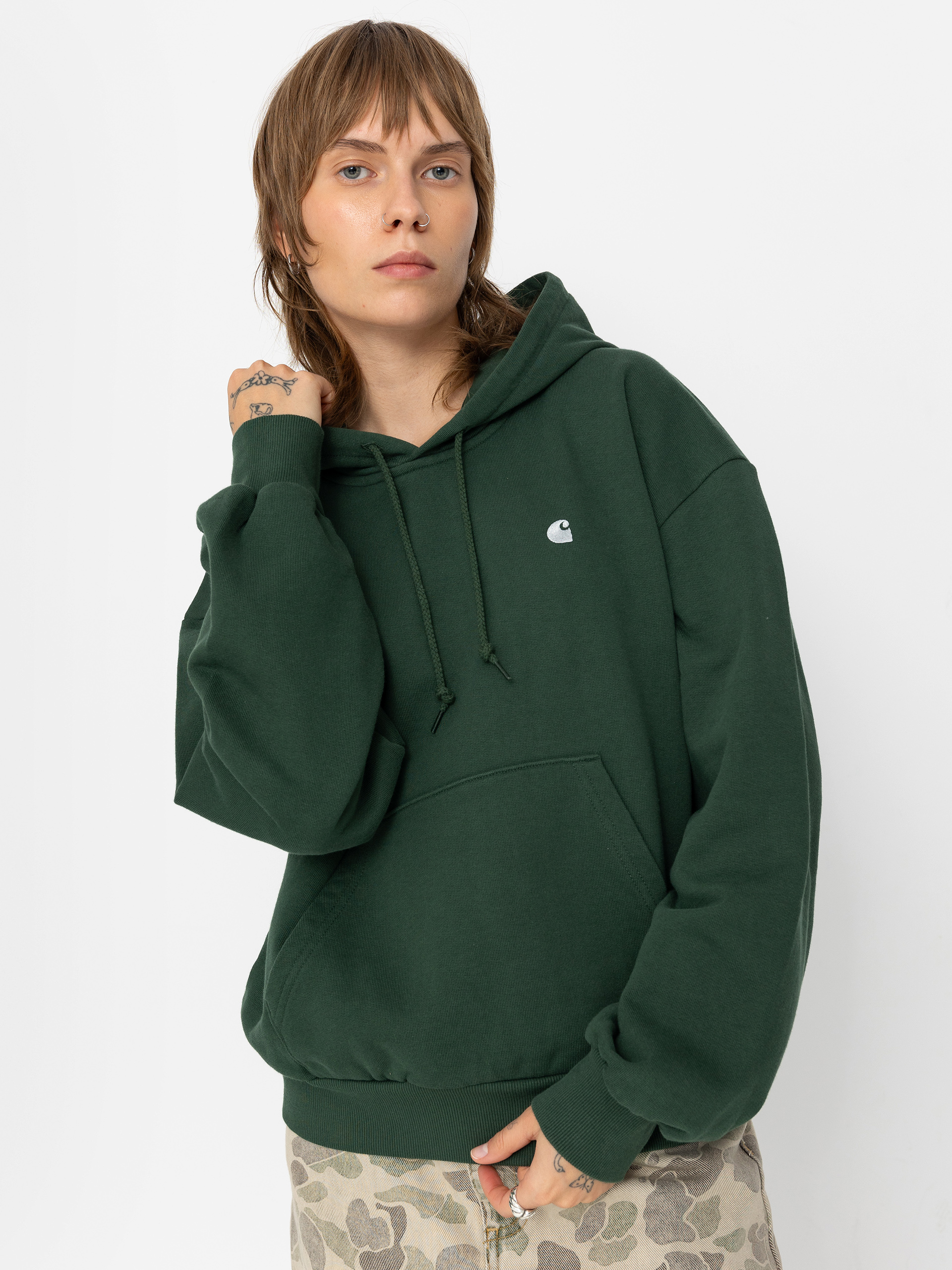 Carhartt WIP Hoodie Casey HD Wmn (sycamore tree/silver)