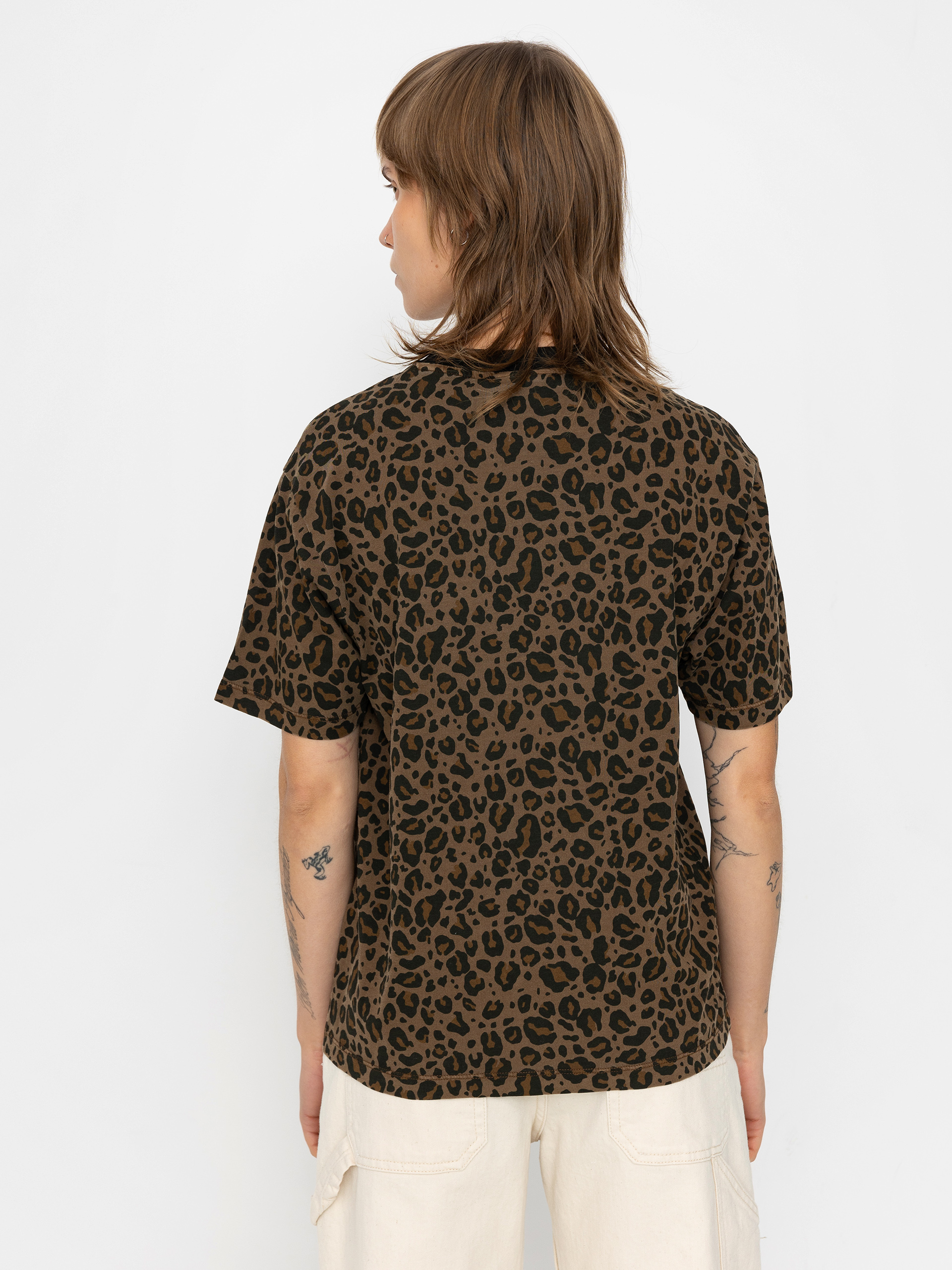 Carhartt WIP Leo Pocket Wmn T-Shirt (camo leo/tamarind)