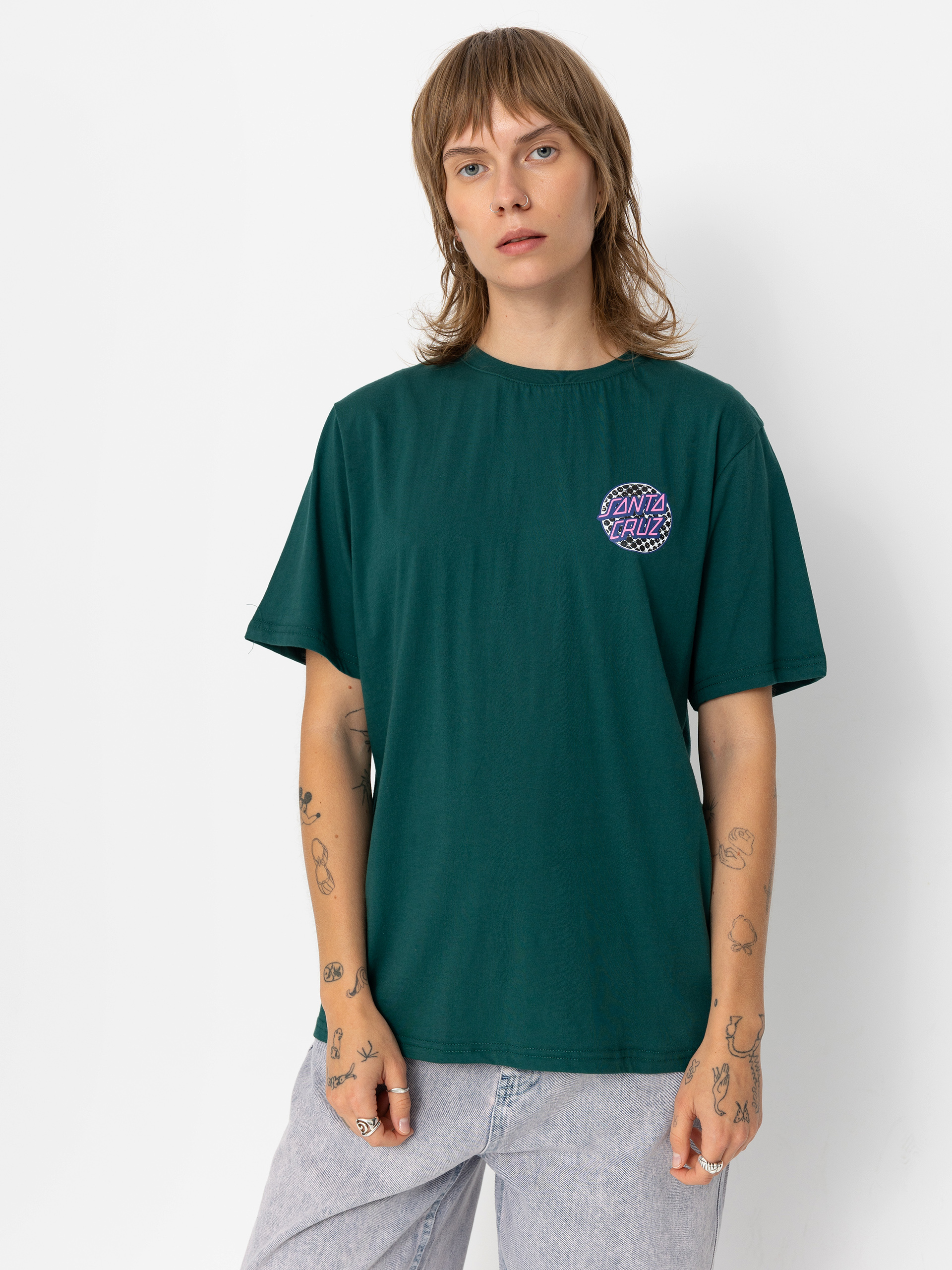 Santa Cruz Meyer Freestyle Dot Wmn T-Shirt (emerald)