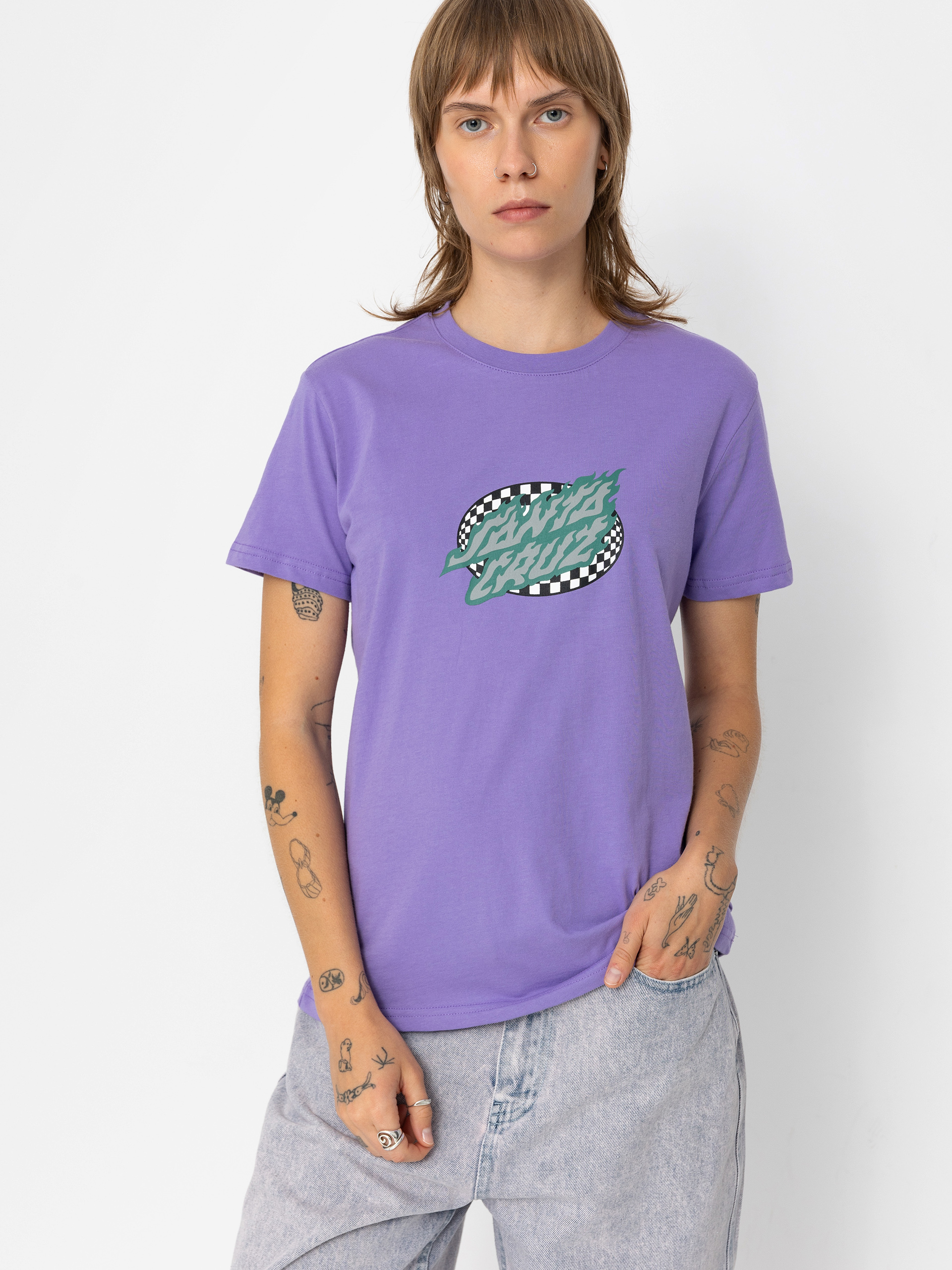 Santa Cruz Goal Flame Wmn T-Shirt (meta mauve)