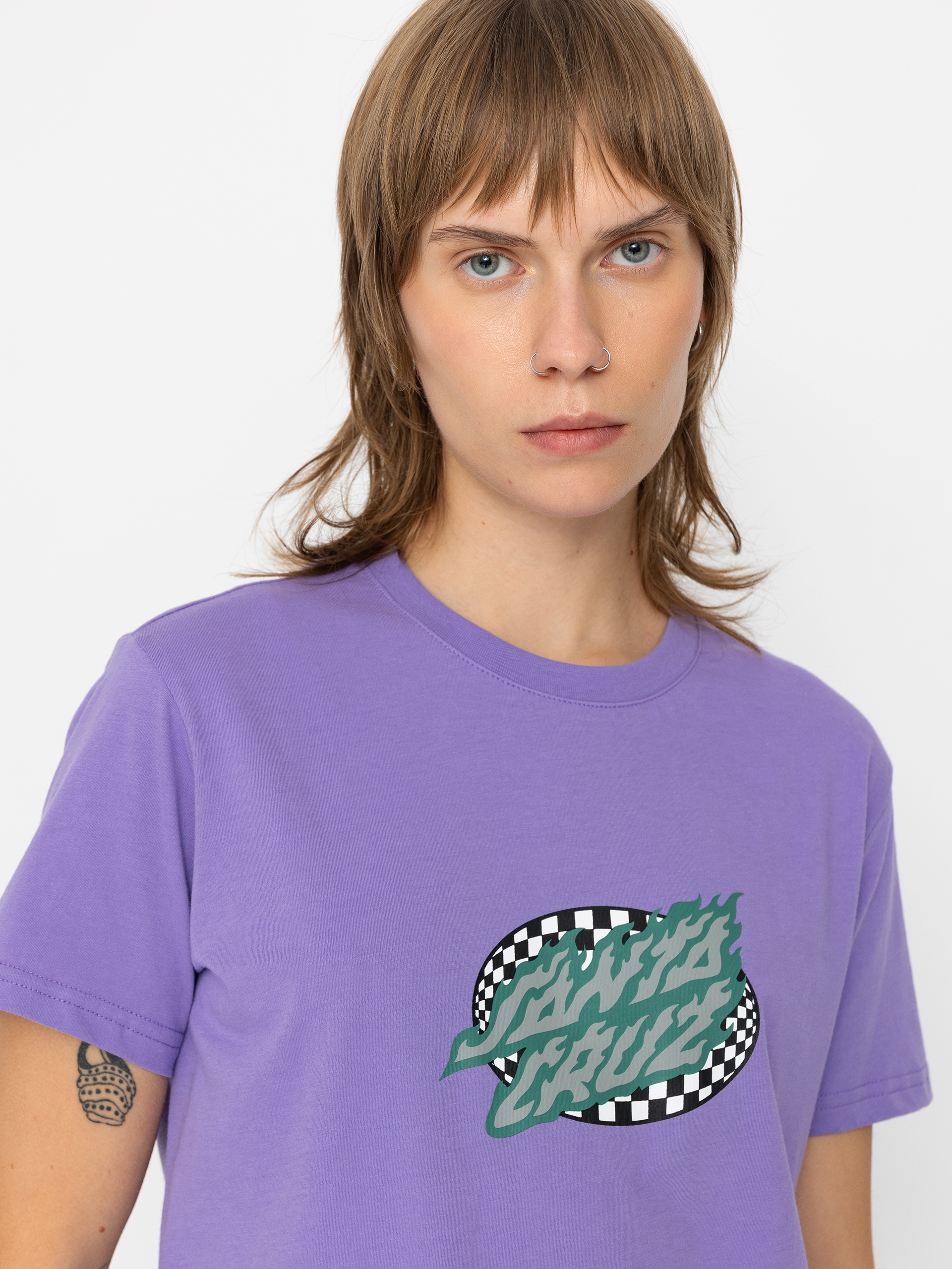 Santa Cruz Goal Flame Wmn T-Shirt (meta mauve)