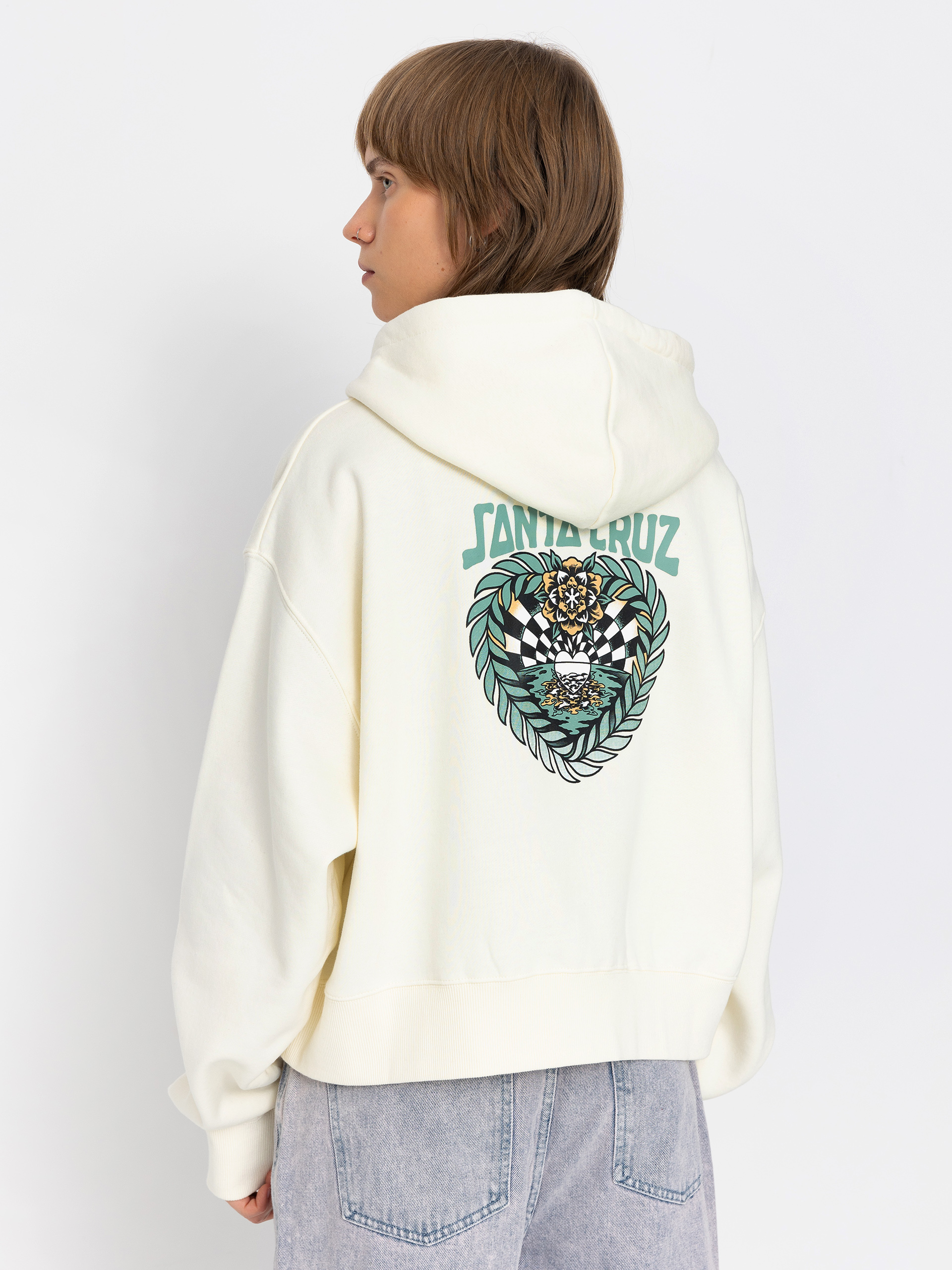 Santa Cruz Heart Set Wmn Sweatshirt (off white)