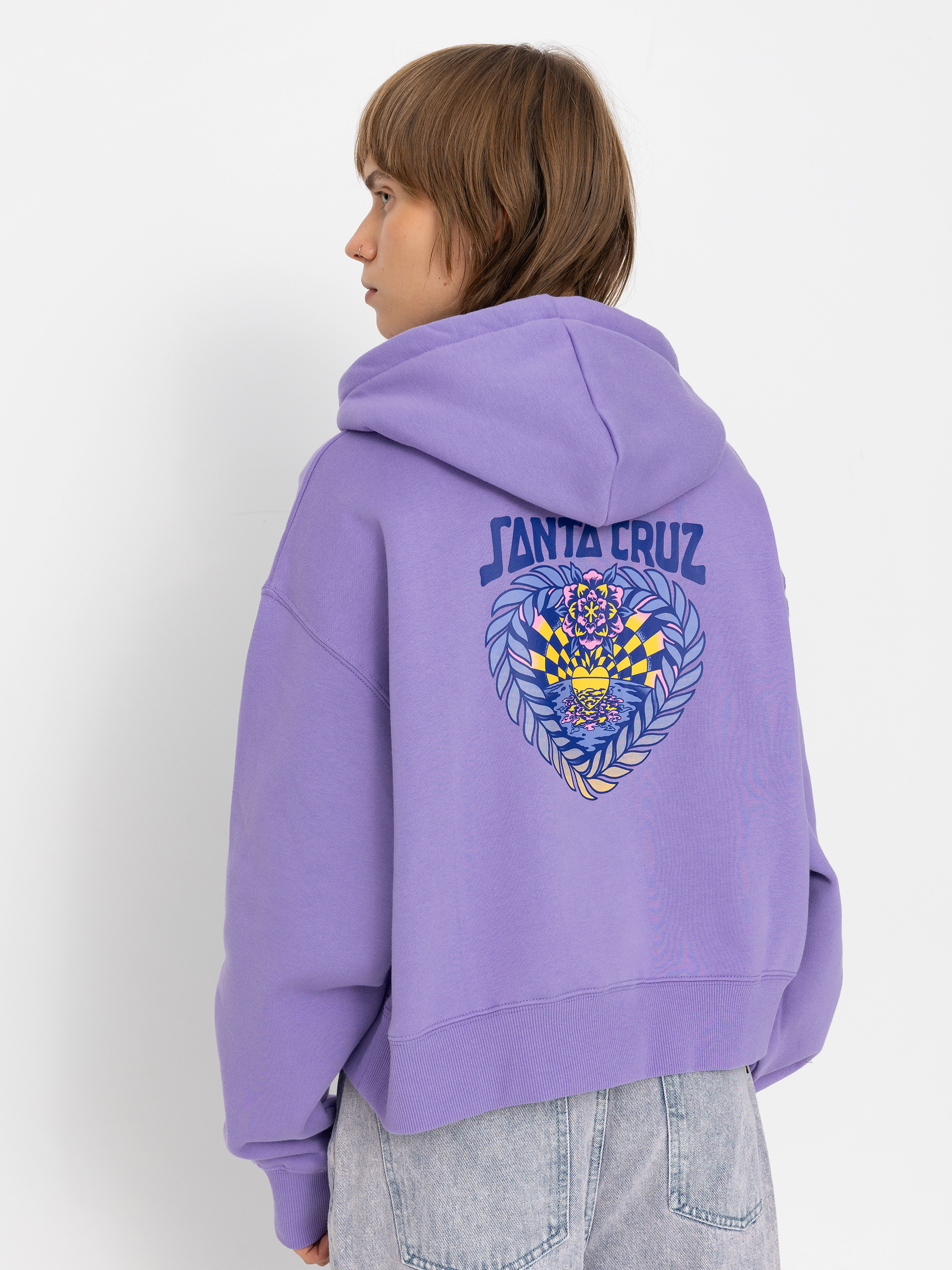 Santa Cruz Heart Set Wmn Sweatshirt violet meta mauve