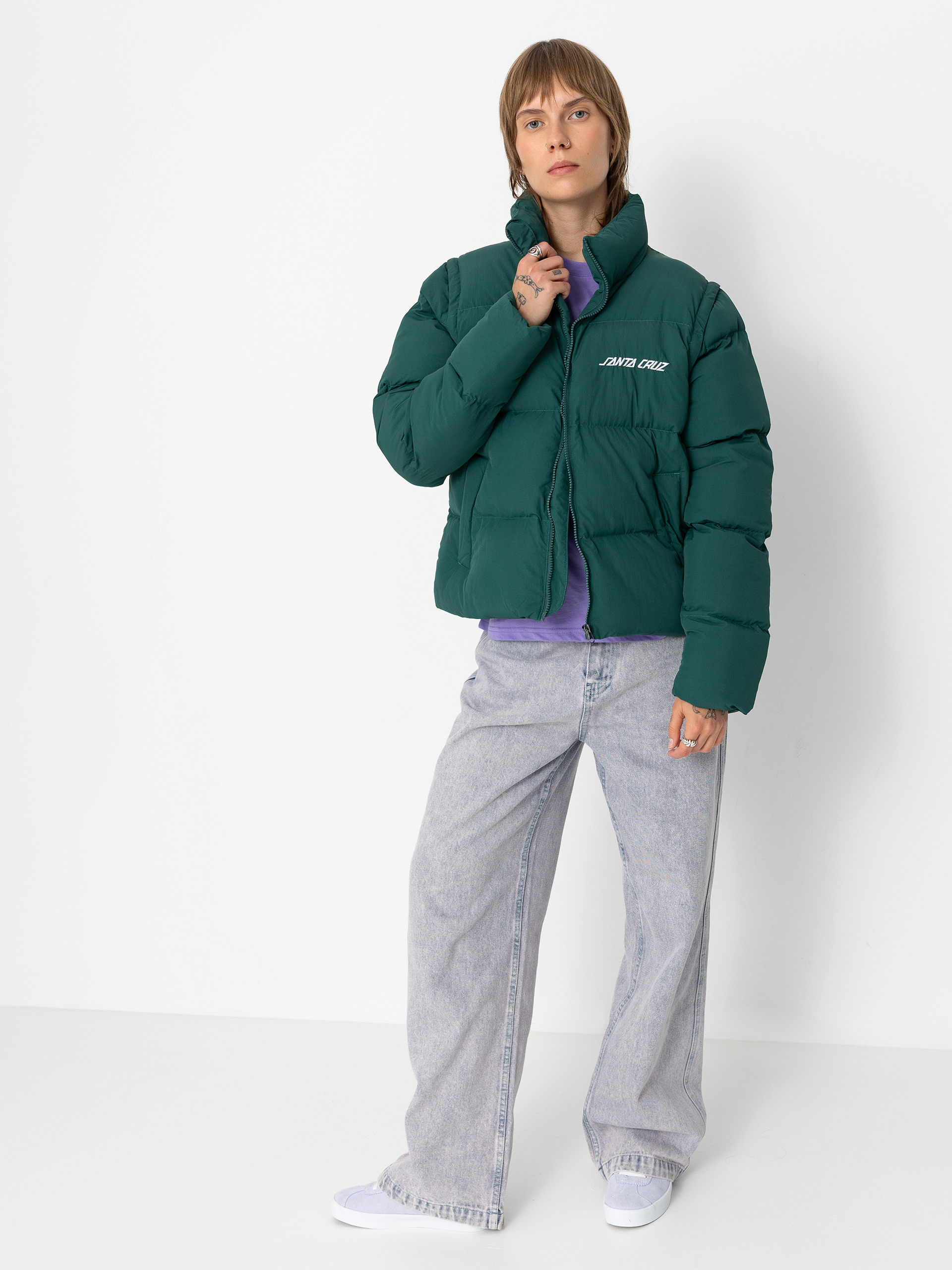 Santa Cruz Strip 2 In 1 Quilted Wmn Jacke (emerald)