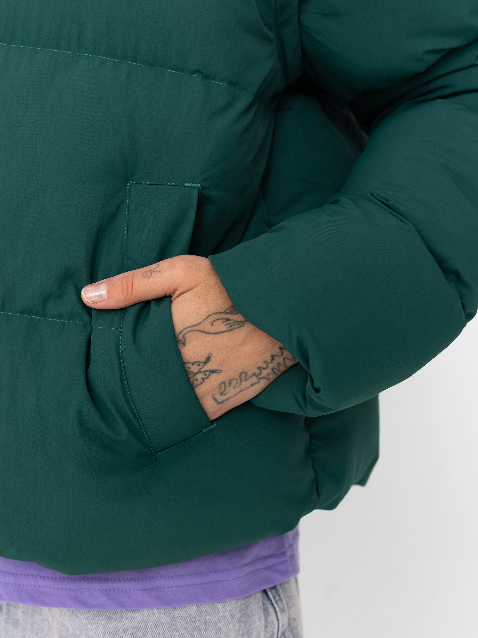 Santa Cruz Strip 2 In 1 Quilted Wmn Jacket (emerald)