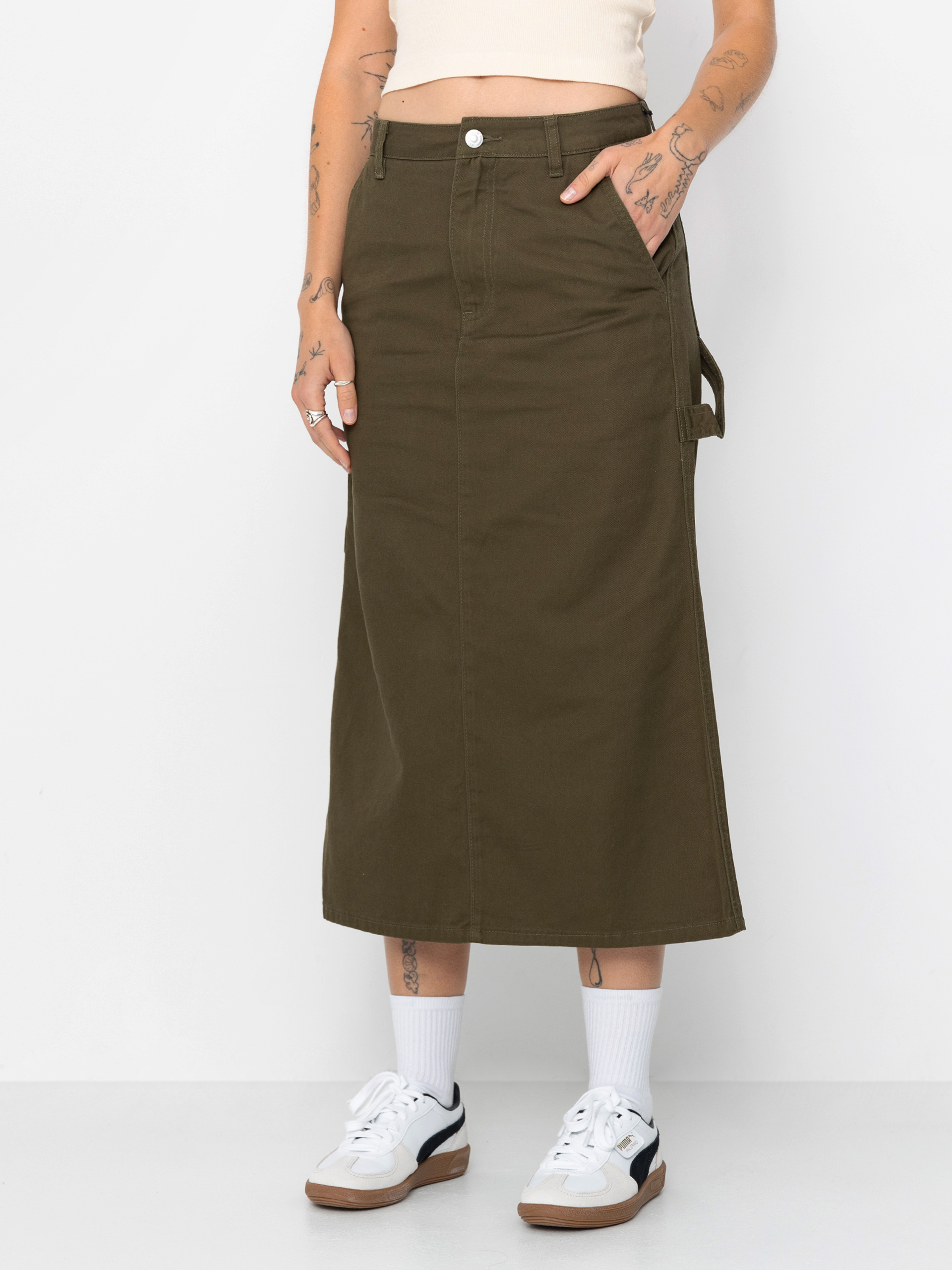 Santa Cruz Classic Carpenter Wmn Skirt - green (khaki)