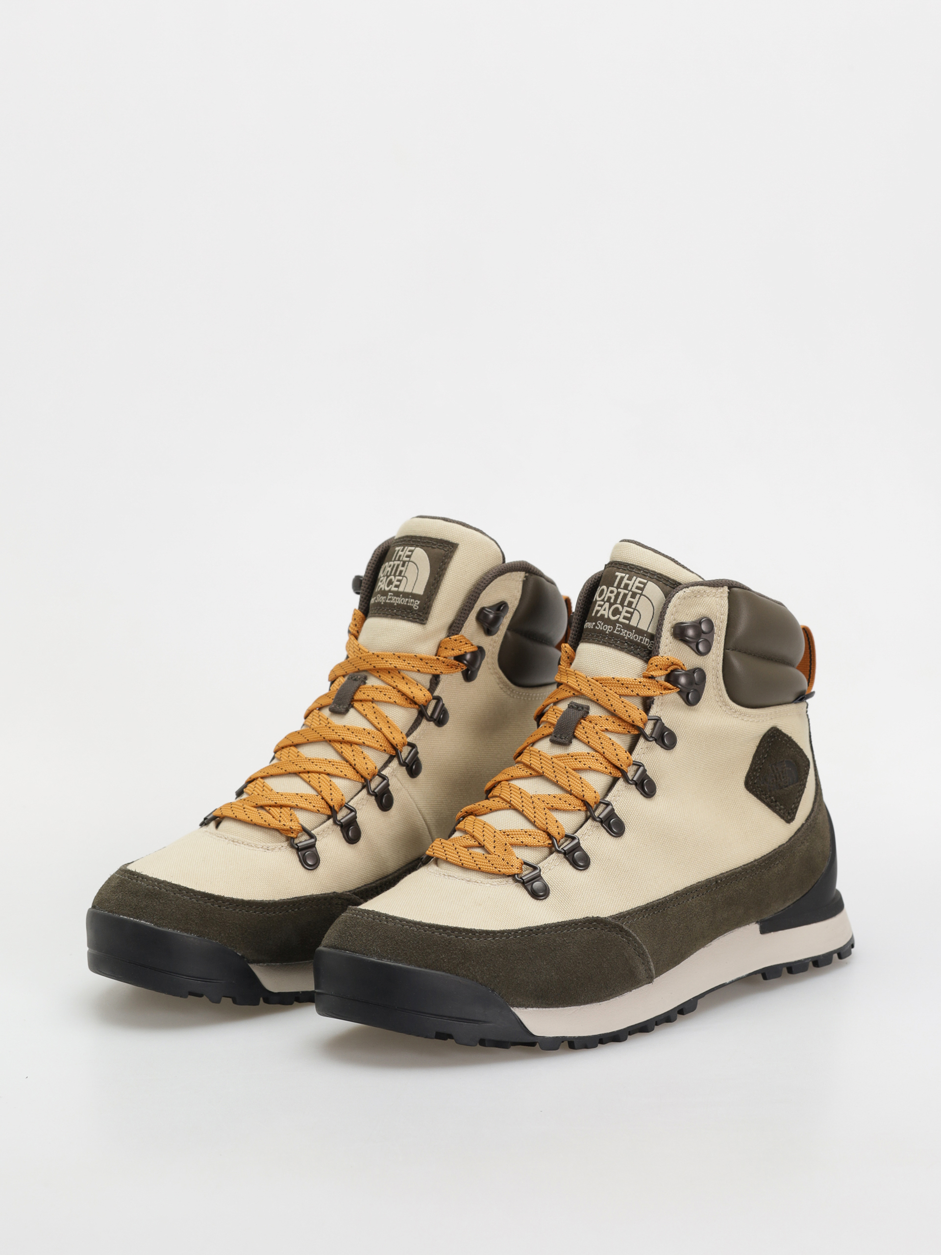 The North Face Back To Berkeley Iv Textile Wp Shoes (gravel/new taupe green)