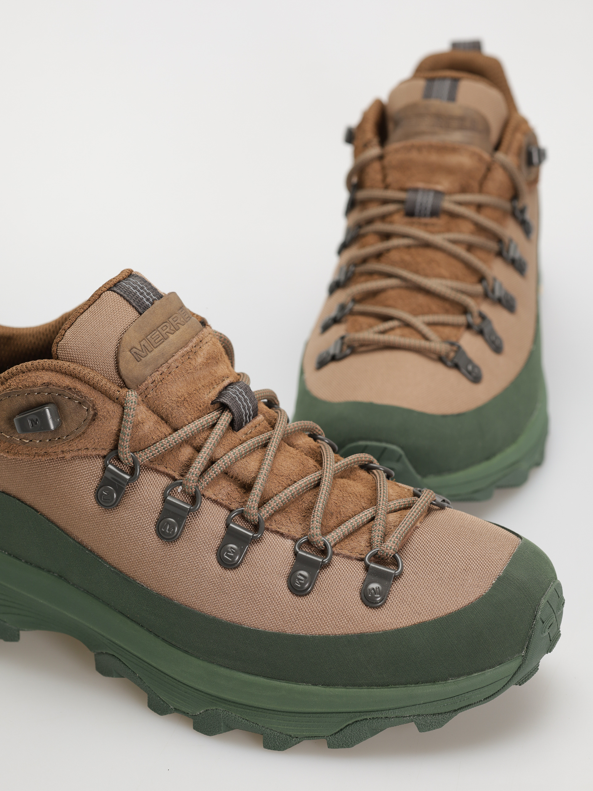 Merrell Ontario Shoes Mens US 14 Waterproof Low Brown Hiking Boots Vibram J53207 Merrell Ontario SP Lace SE Shoes - brown, green (otter) main image 4