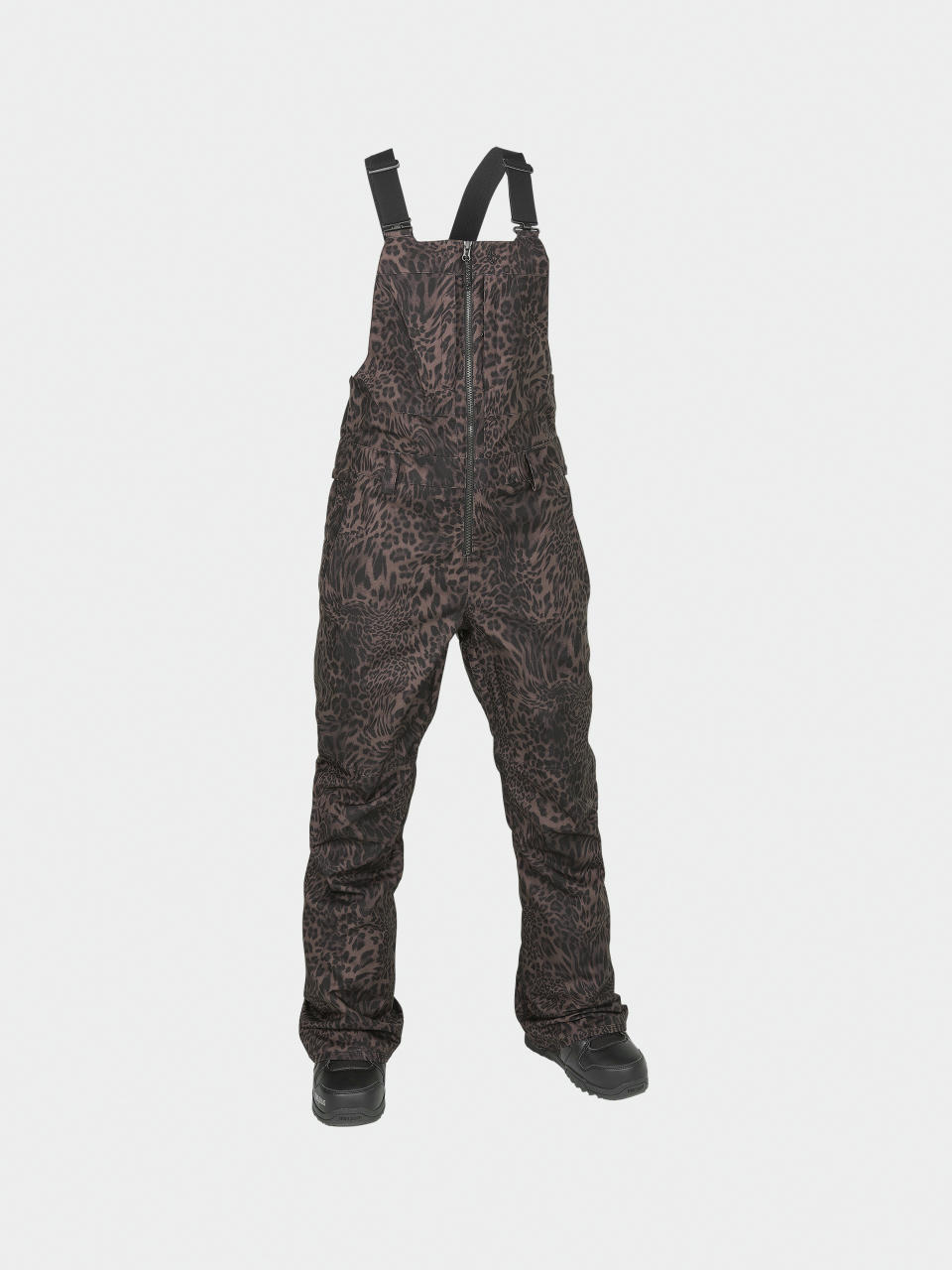 Womens Volcom Snowboard pants Swift Bib Overall (leopard)