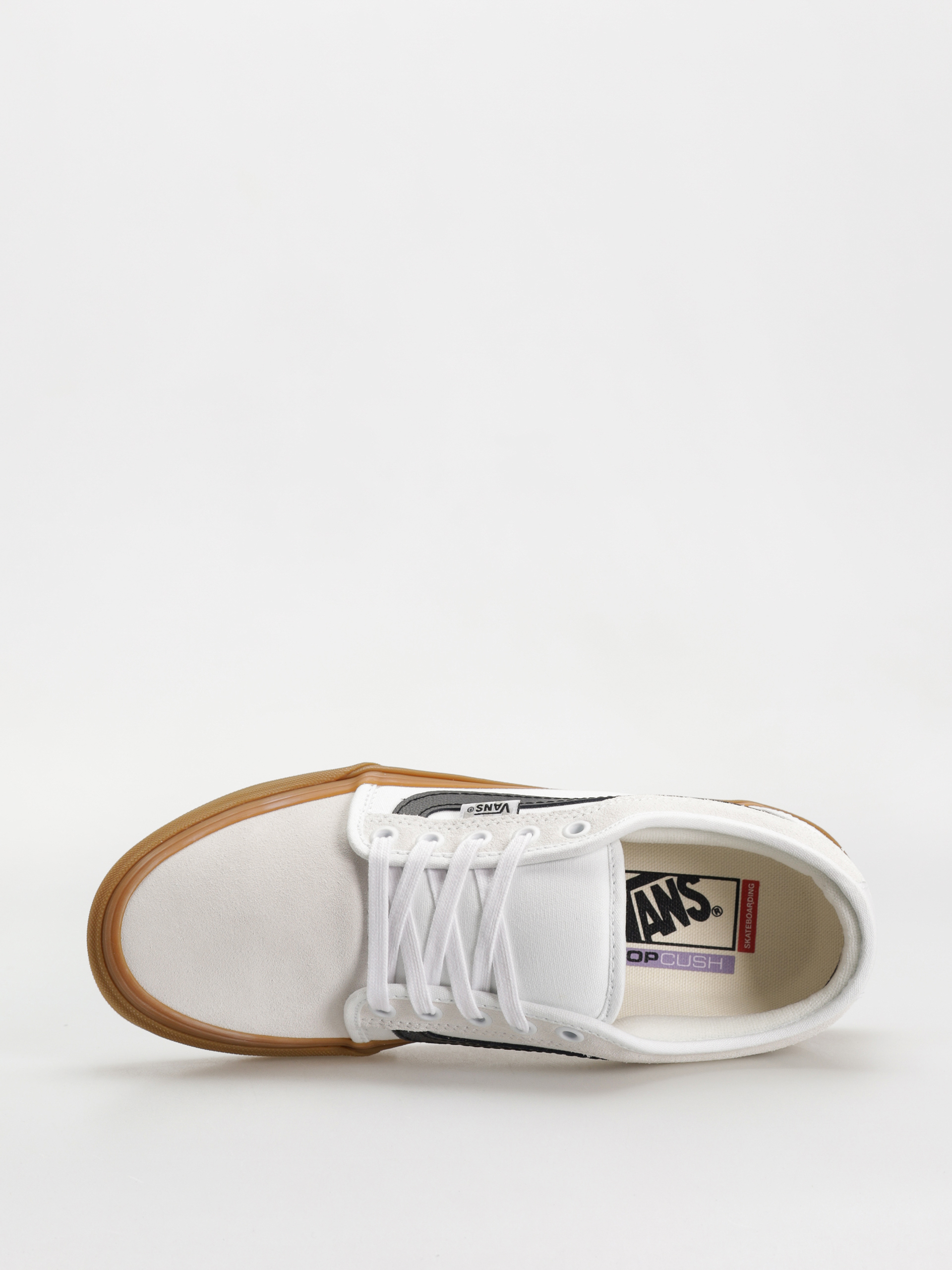 Vans Skate Chukka Low Sidestripe Shoes (white/black/gum)