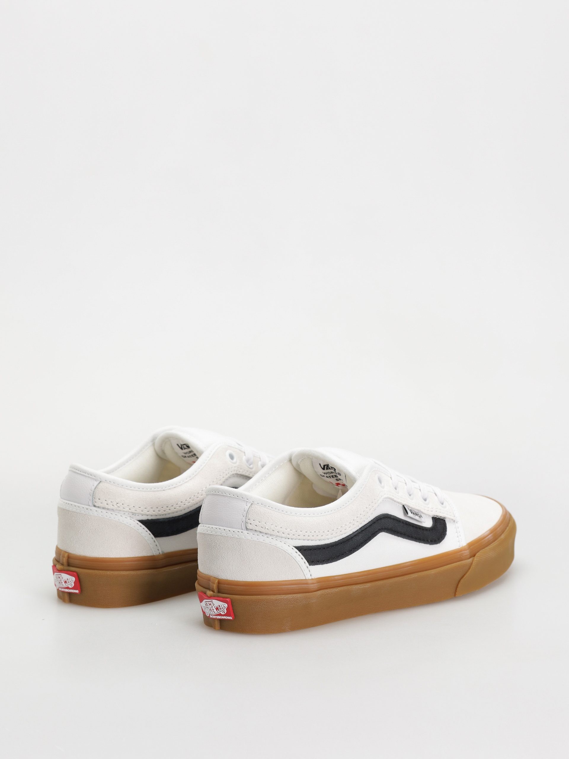 Vans Skate Chukka Low Sidestripe Schuhe (white/black/gum)
