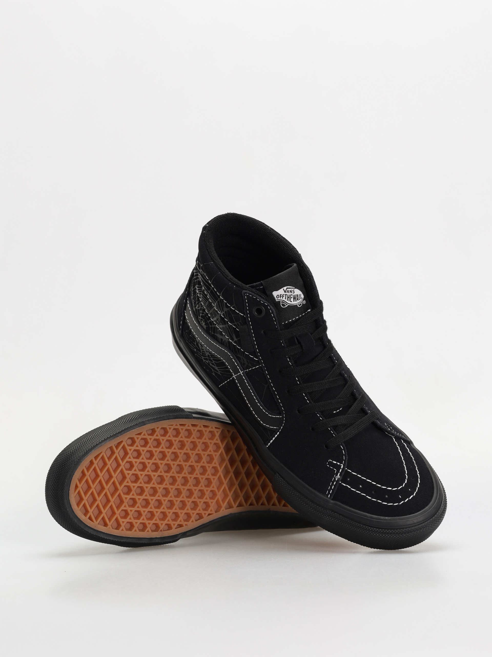 Vans Skate Sk8 Hi Schuhe (web dark grey/black)