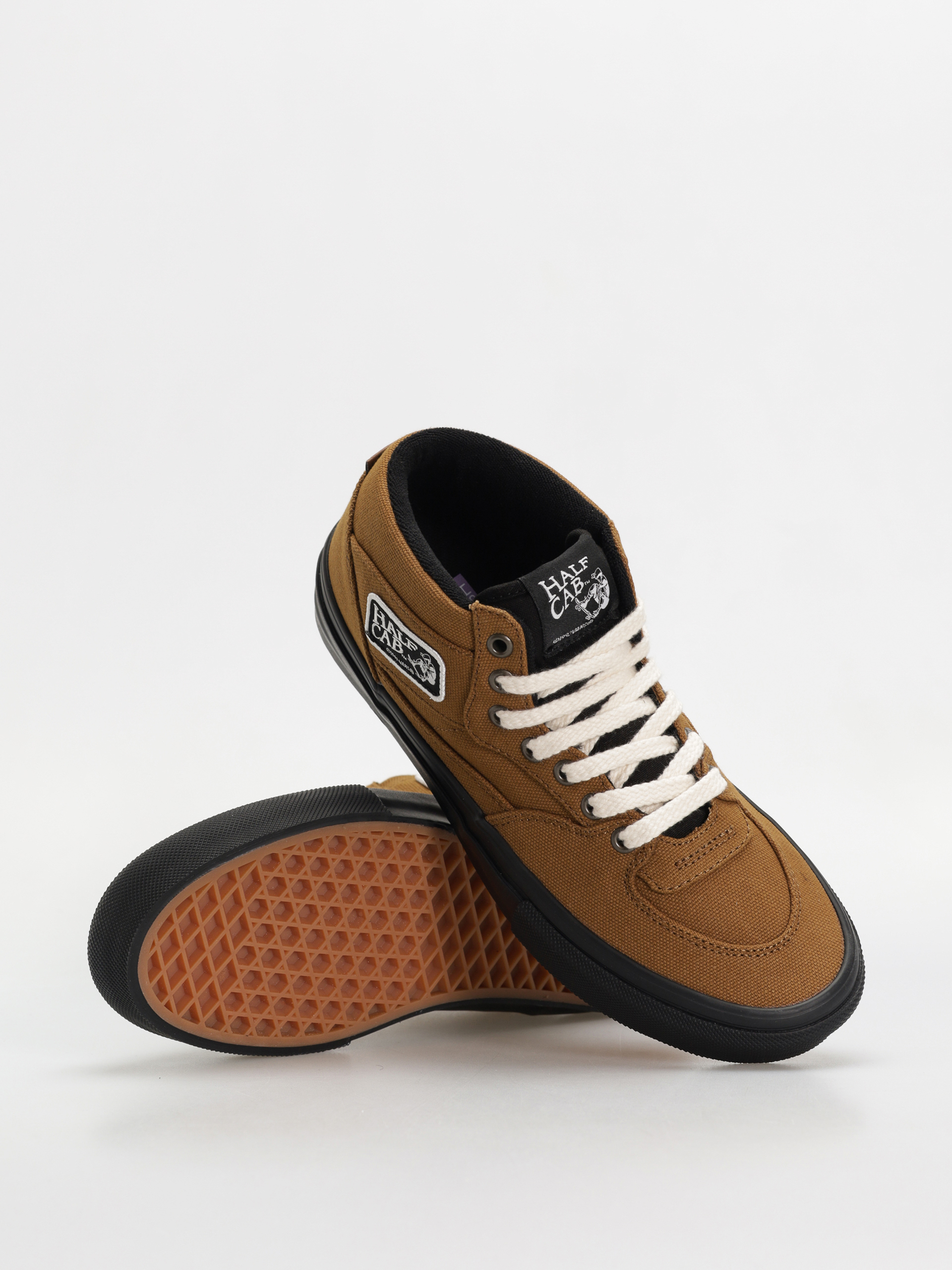 Vans Skate Half Cab Shoes (duck canvas golden brown/black)