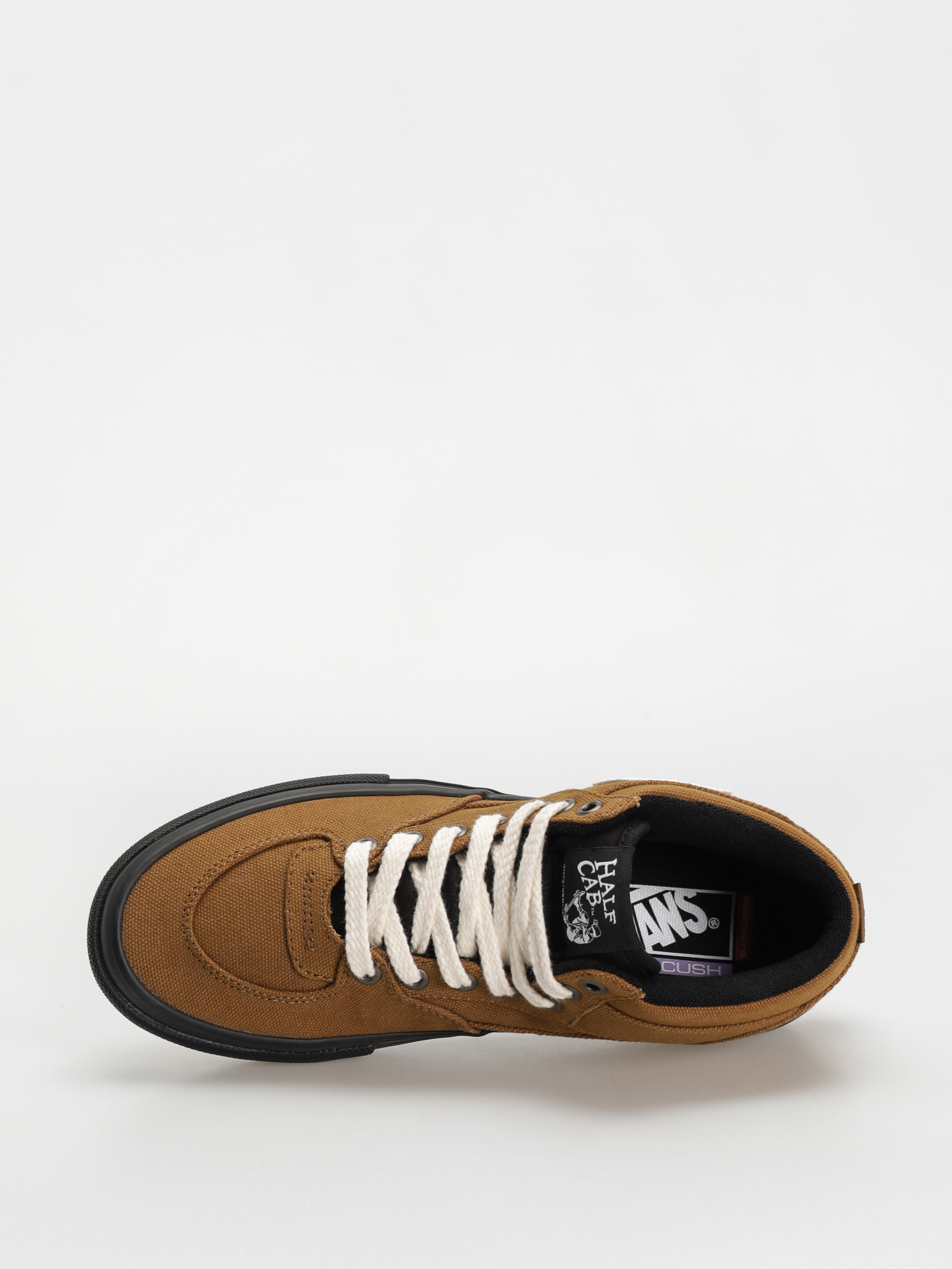 スニーカー [VANS] DUCK CANVAS GOLDEN BROWN/BLACK Vans Skate Half Cab - Duck Canvas Golden Brown / Black