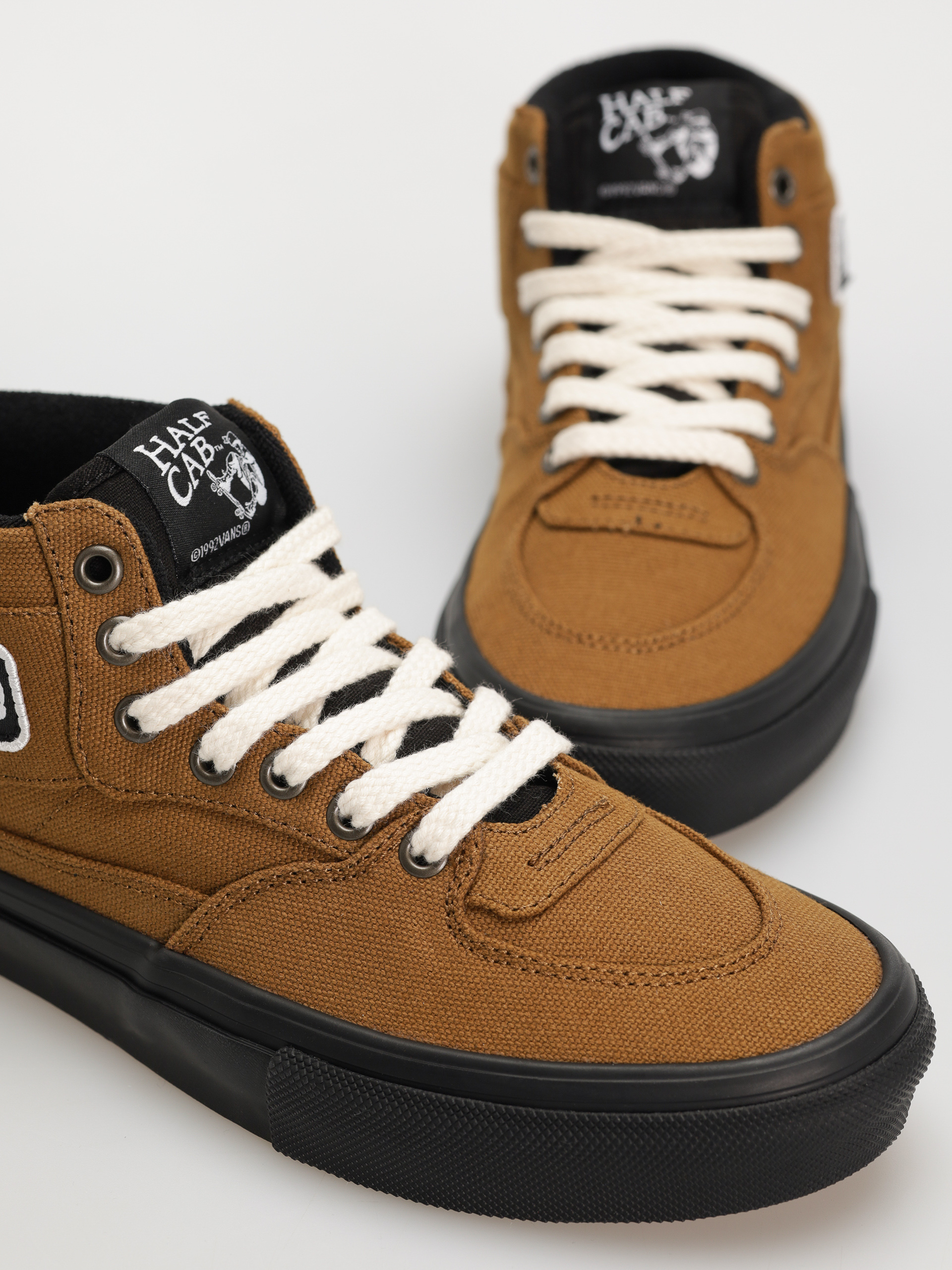 Vans Skate Half Cab Shoes (duck canvas golden brown/black)
