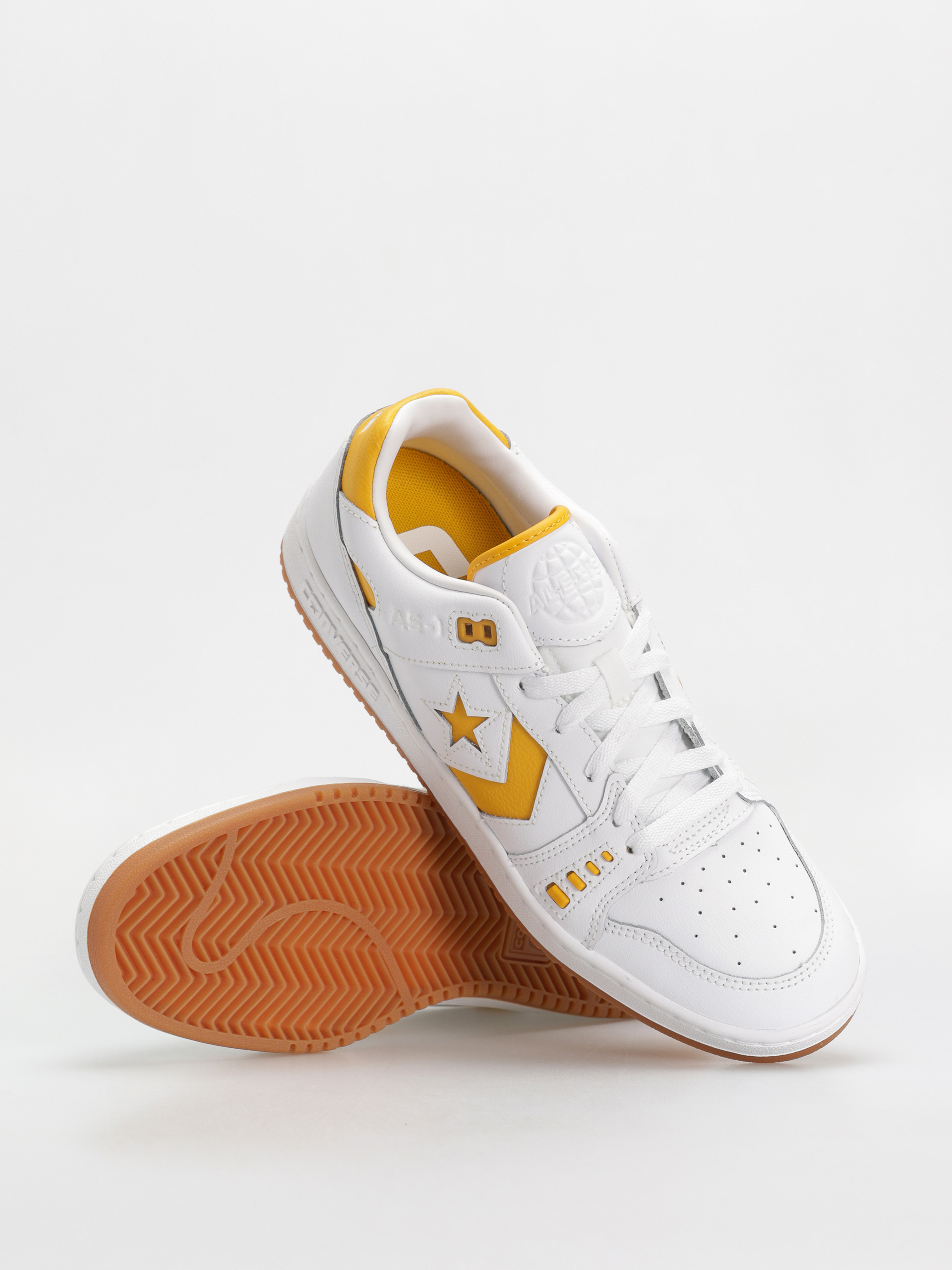 Converse As-1 Pro Ox Shoes (white/yellow/white)