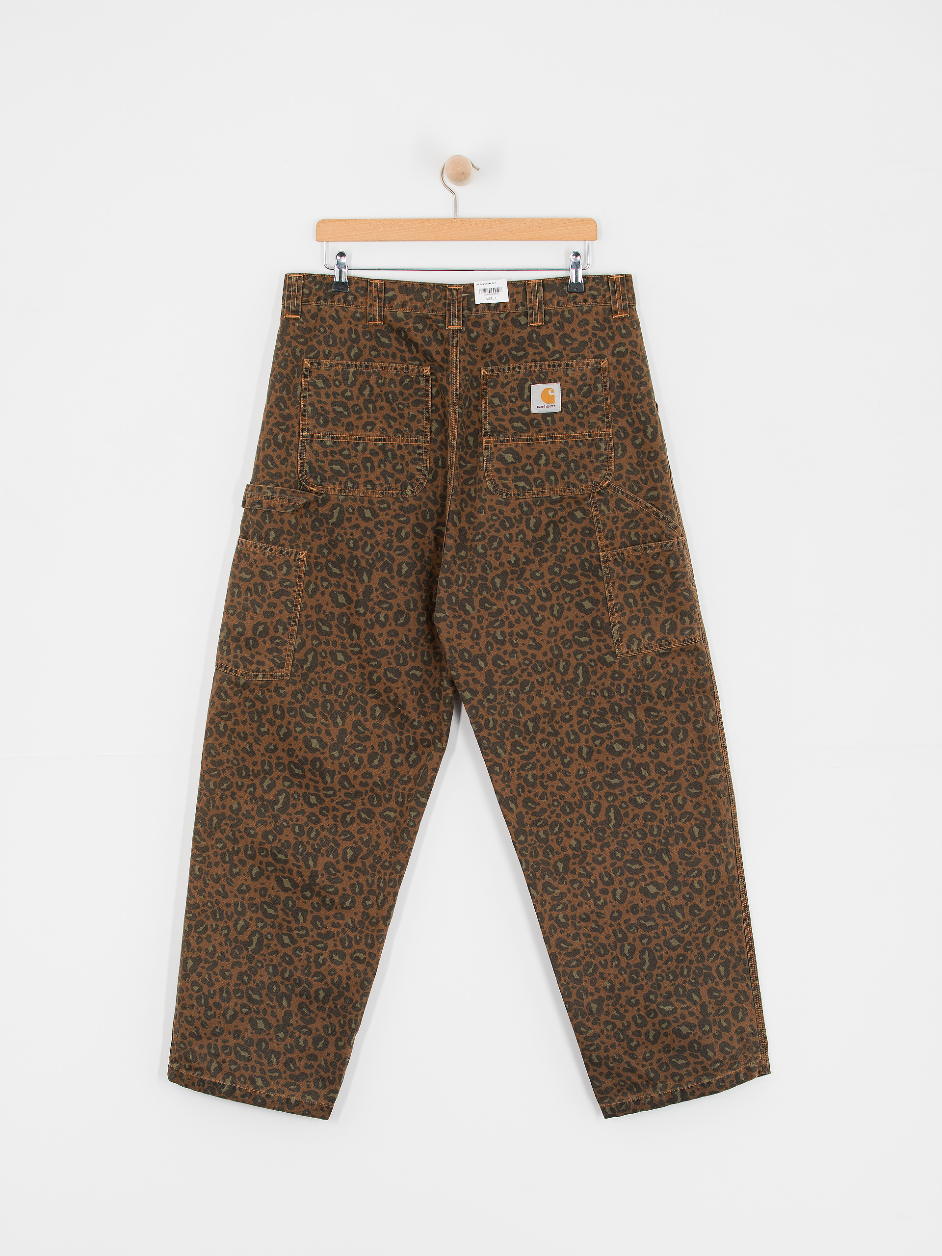 Carhartt WIP OG Single Knee Pants - brown, camo (camo leo/tamarind