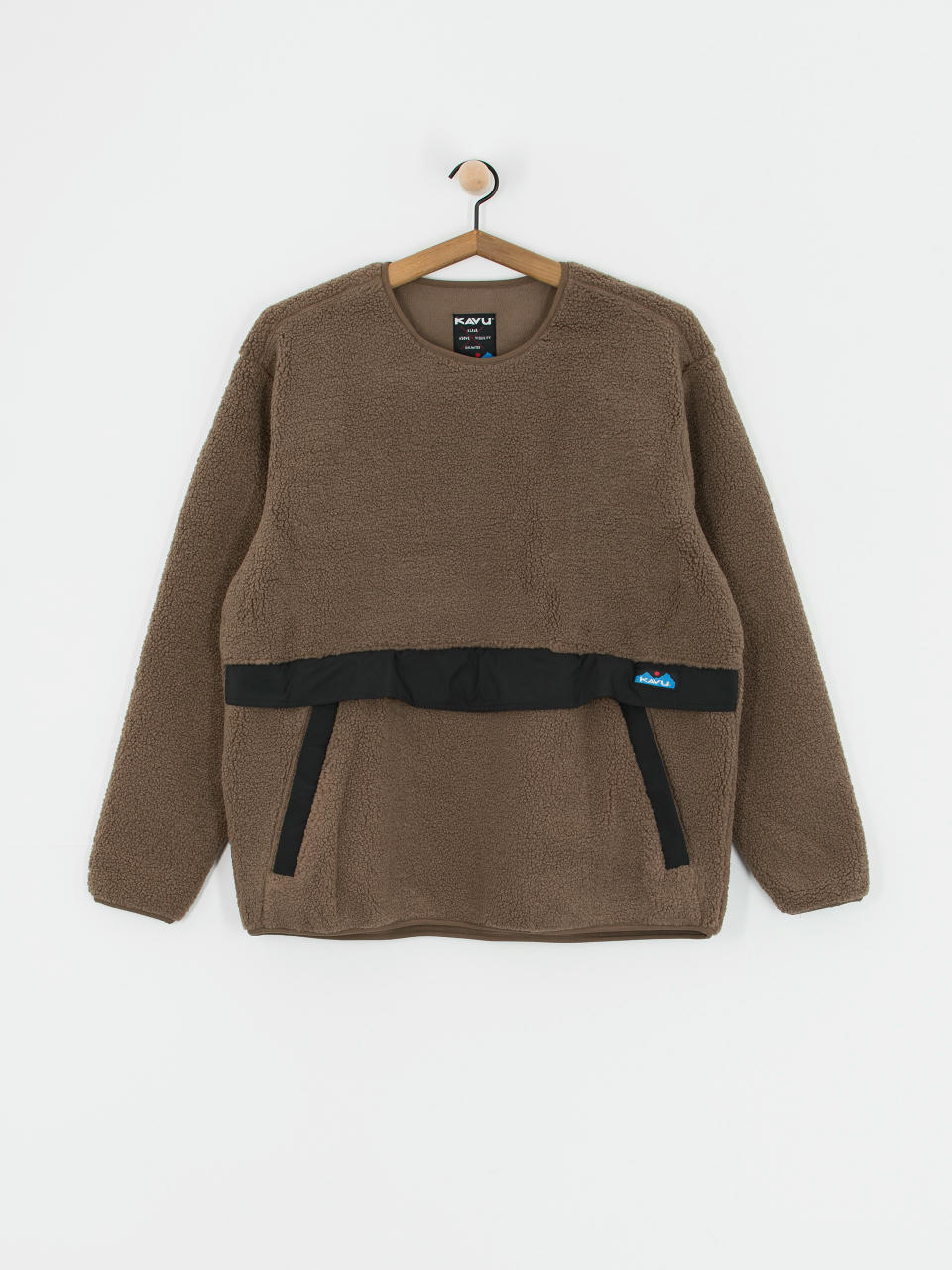 Mens Kavu Fleece  Port Pullover (walnut)