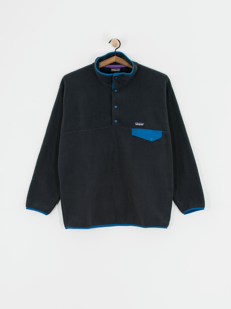 Mens Patagonia Fleece  Synch Snap T (pitch blue)