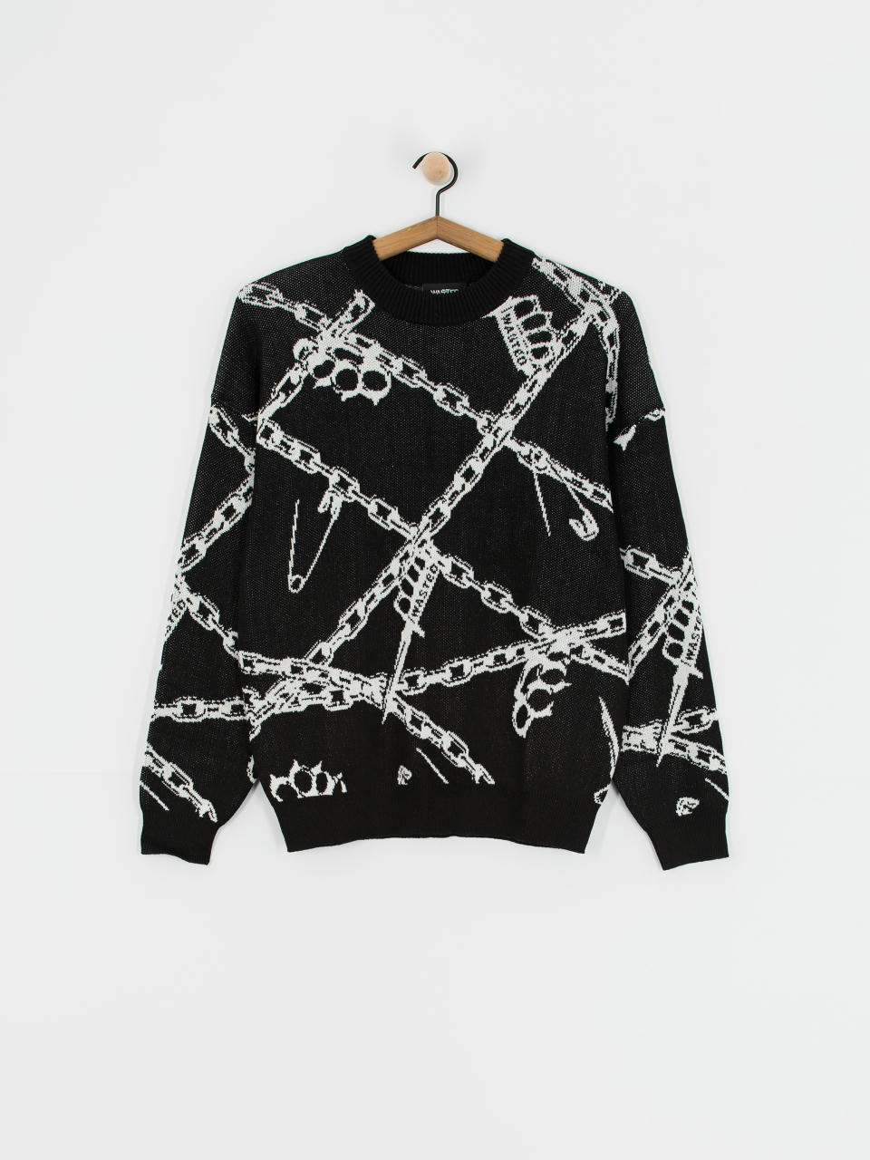 Wasted Paris Knuckles Sweater (black/white)