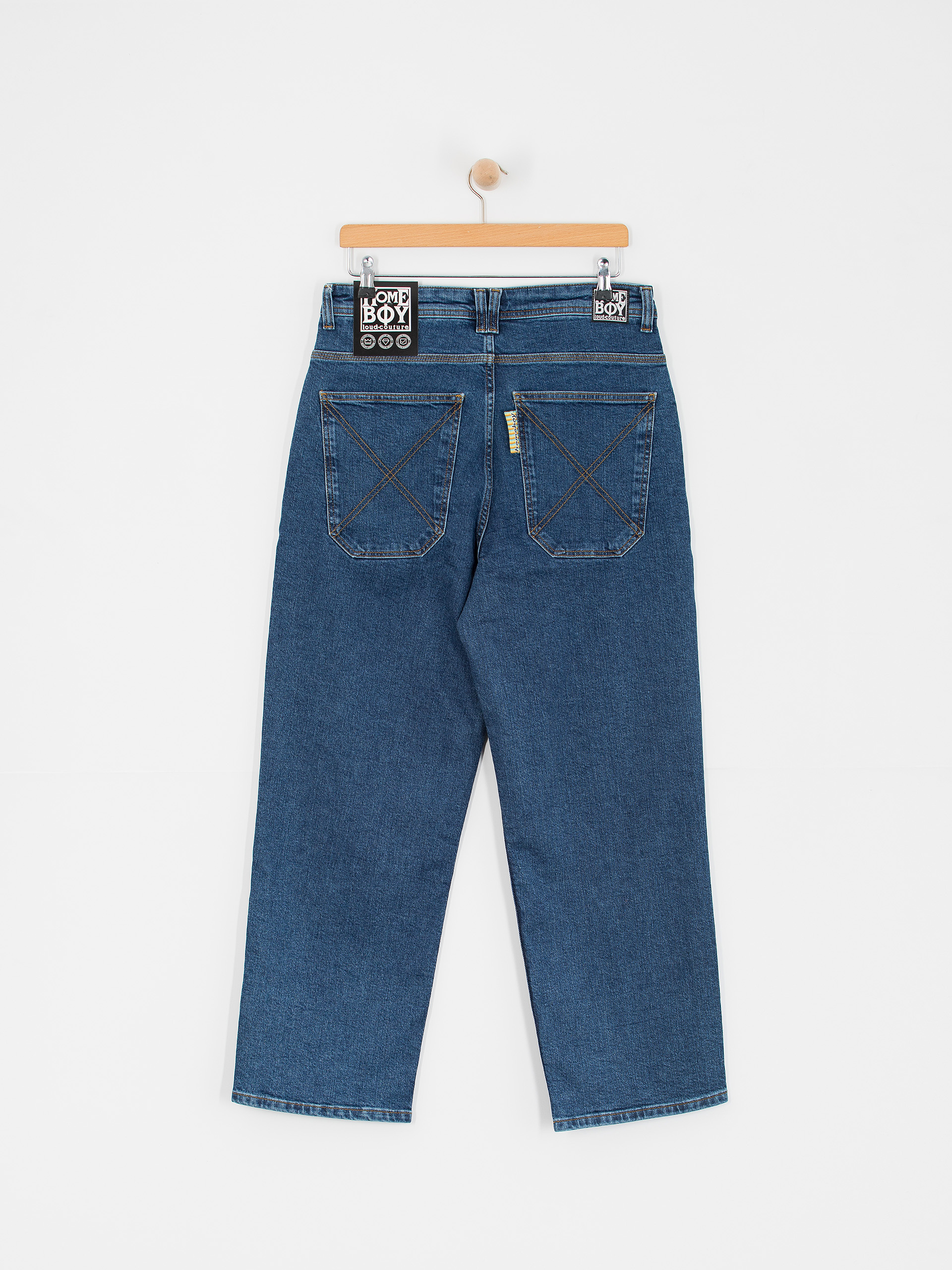 Homeboy X Tra Baggy Denim Pants - navy blue (washed blue)