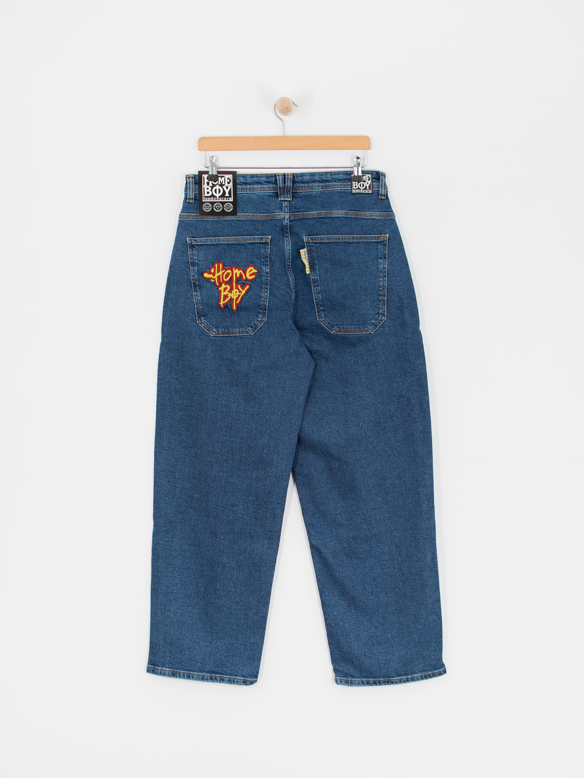 Homeboy X Tra Monster Pencil Denim Pants - navy blue (washed blue)