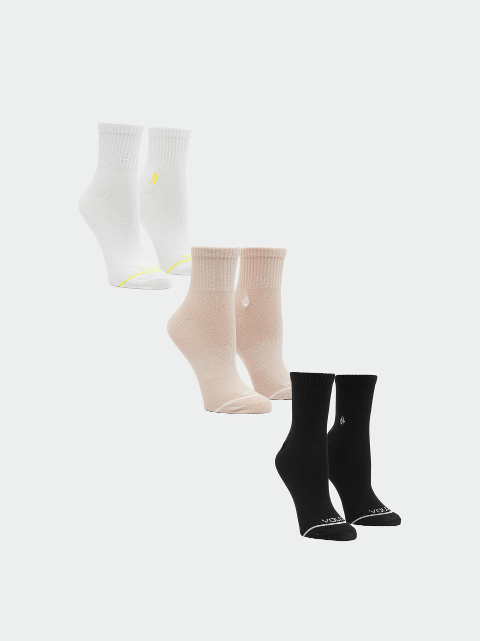 Volcom Socks The New Crew 3Pk Wmn (assorted colors)