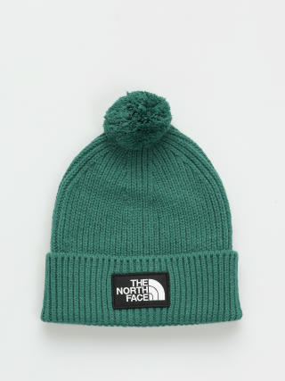 The North Face Tnf Logo Box Pom Beanie (evergreen)