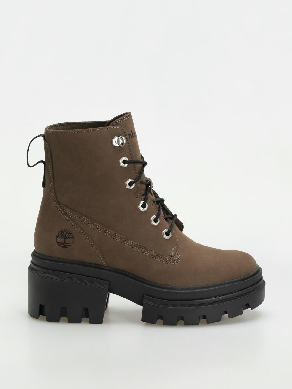 Timberland Everleigh Mid Lace Up Wmn winter shoes (medium brown nubuck)