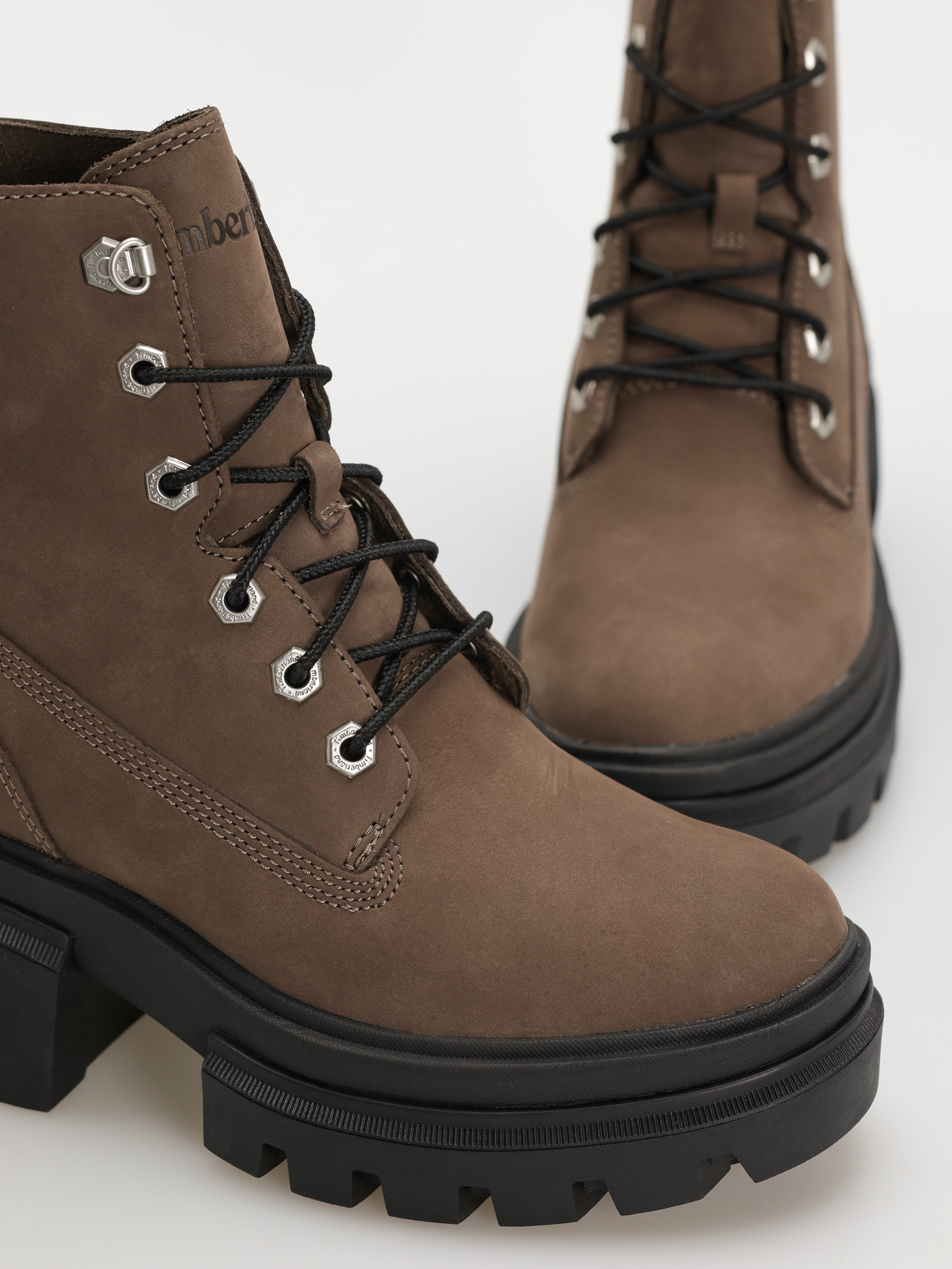 Timberland Everleigh Mid Lace Up Wmn winter shoes (medium brown nubuck)