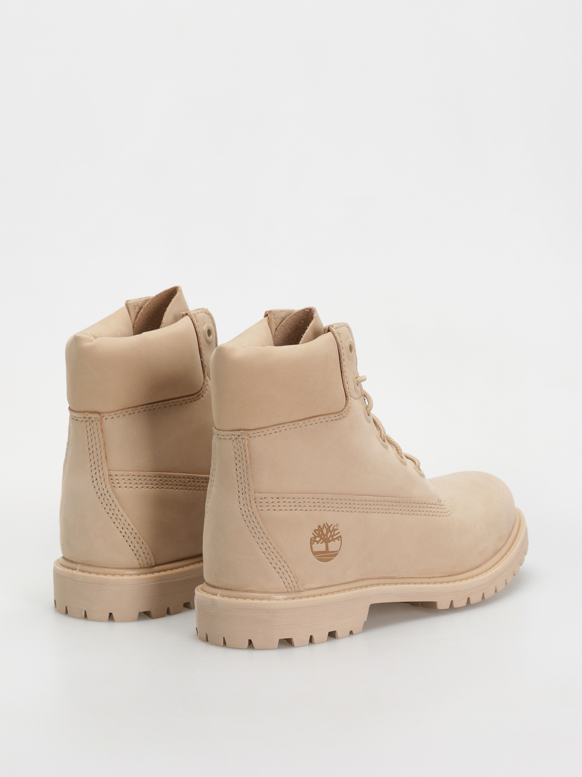 Timberland Premium 6 Inch Lace Up Waterproof Wmn winter shoes (light beige nubuck)