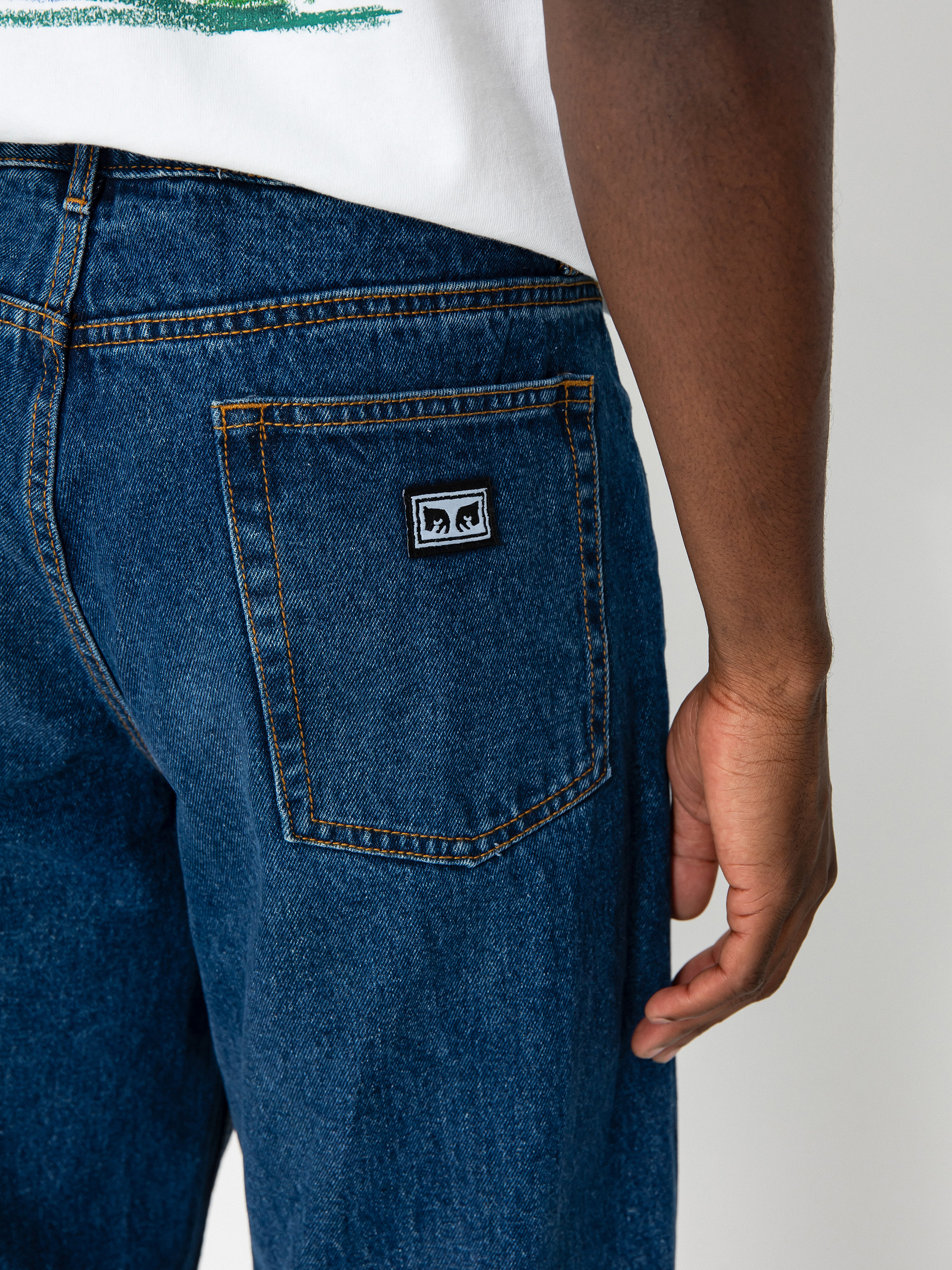OBEY Hardwork Denim Pants (stonewash indigo)