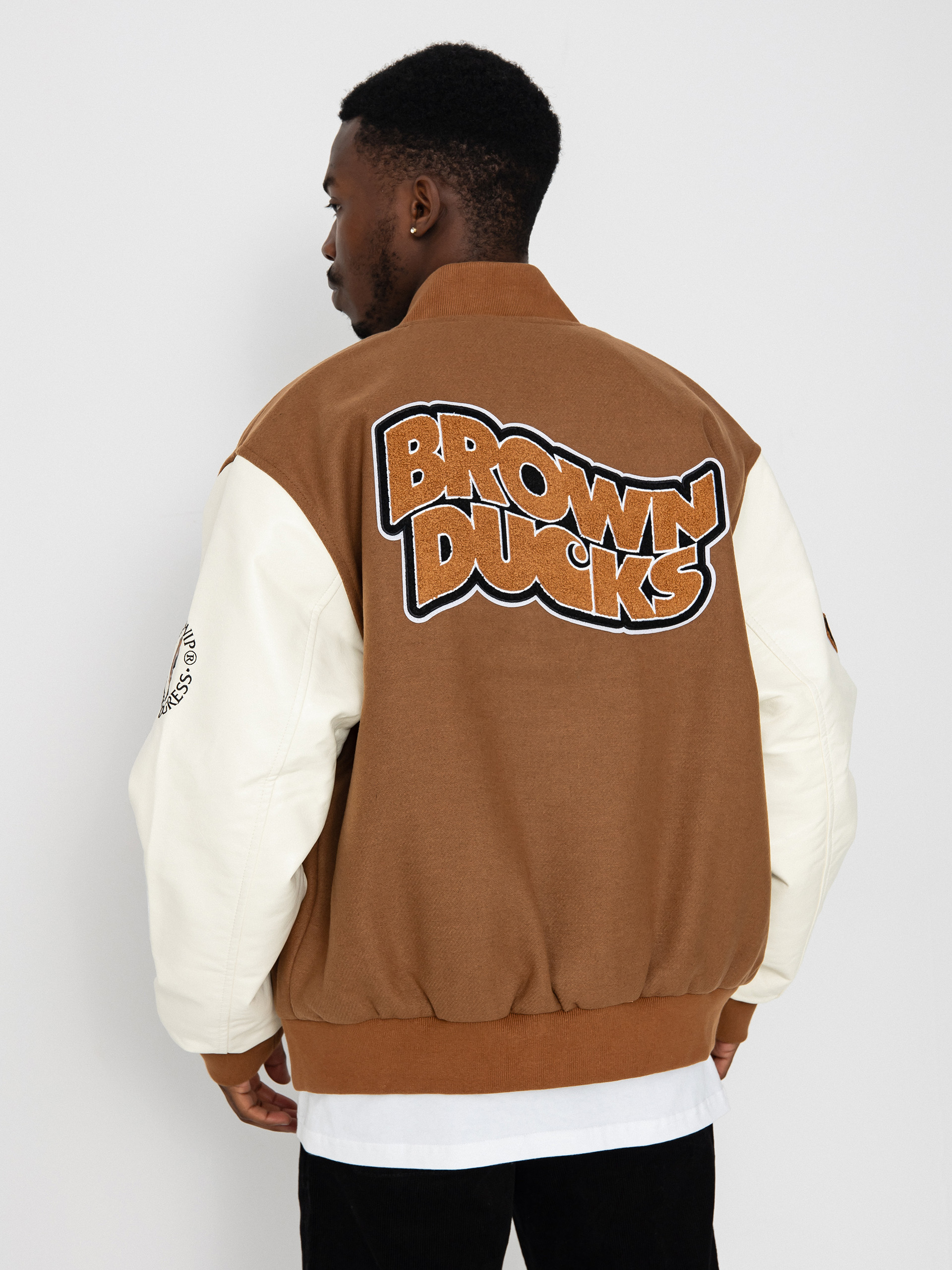 Carhartt WIP Brown Ducks Bomber Jacket - brown (hamilton brown/wax)