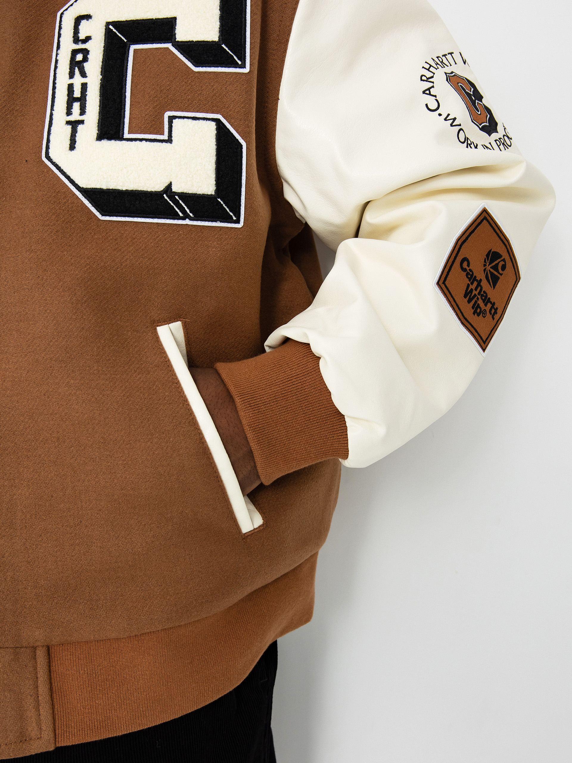 Carhartt WIP Brown Ducks Bomber Jacket (hamilton brown/wax)