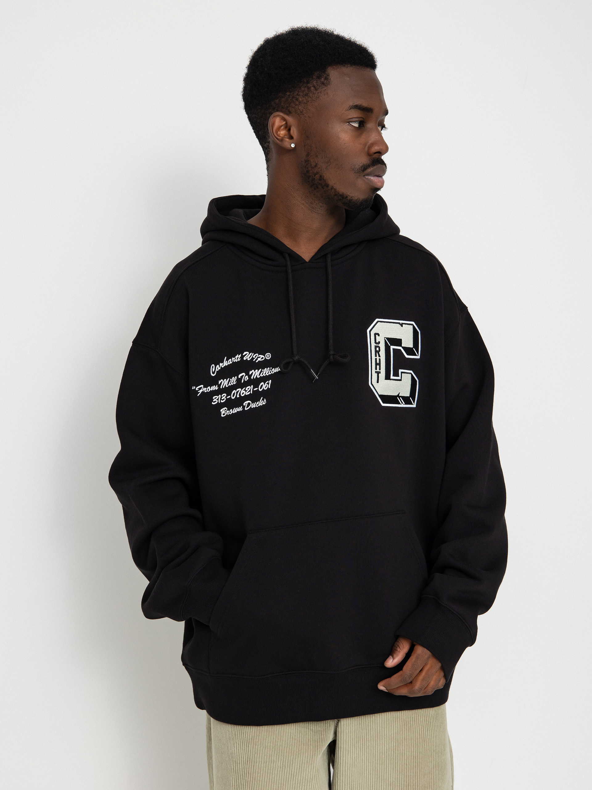 Carhartt WIP Brown Ducks HD Hoodie black black