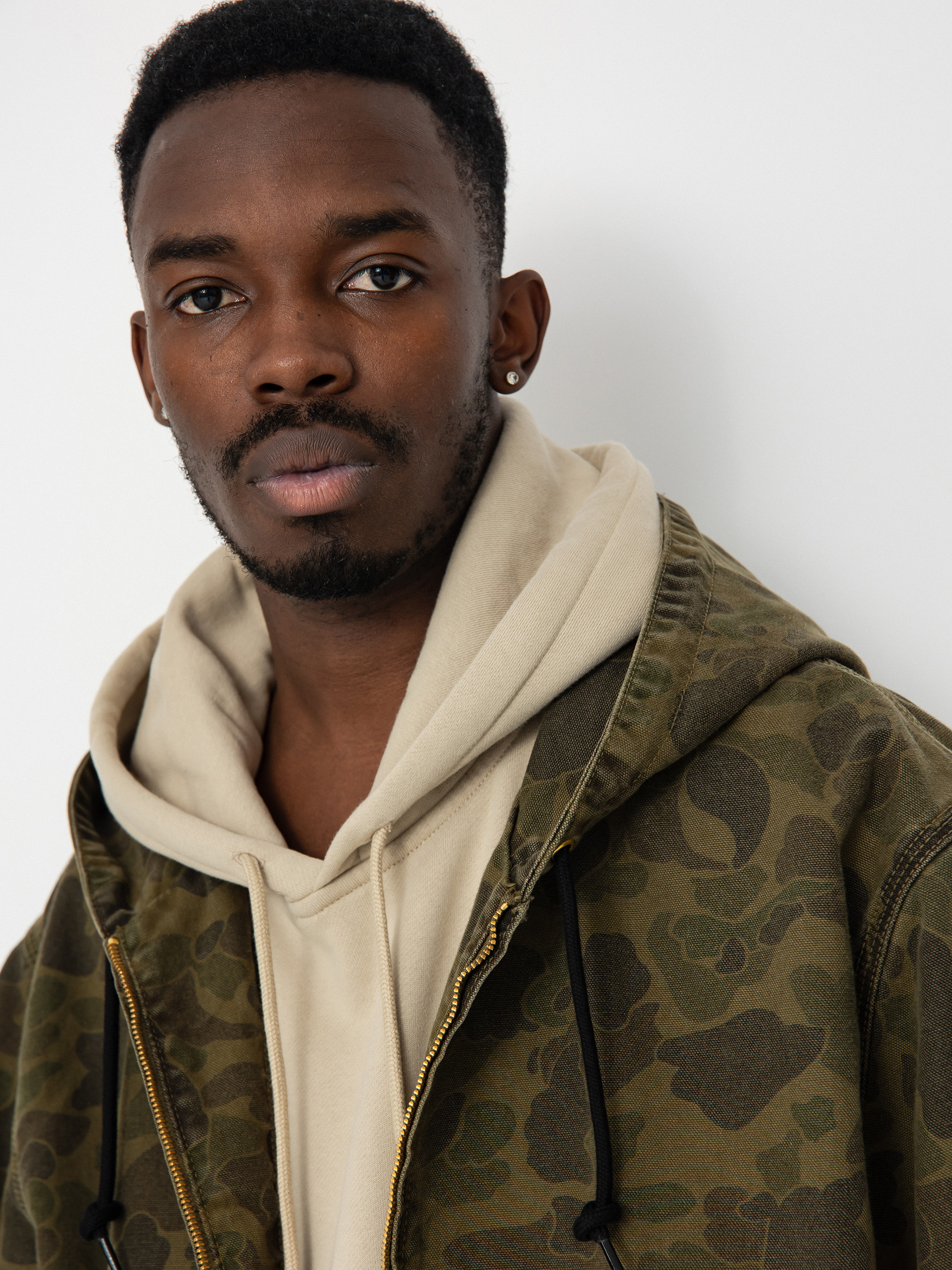 ジャケット・アウター Carhartt Detroit Jacket Duck Green Camo Men's jackets Carhartt WIP Duck Detroit Jacket UNISEX Camo