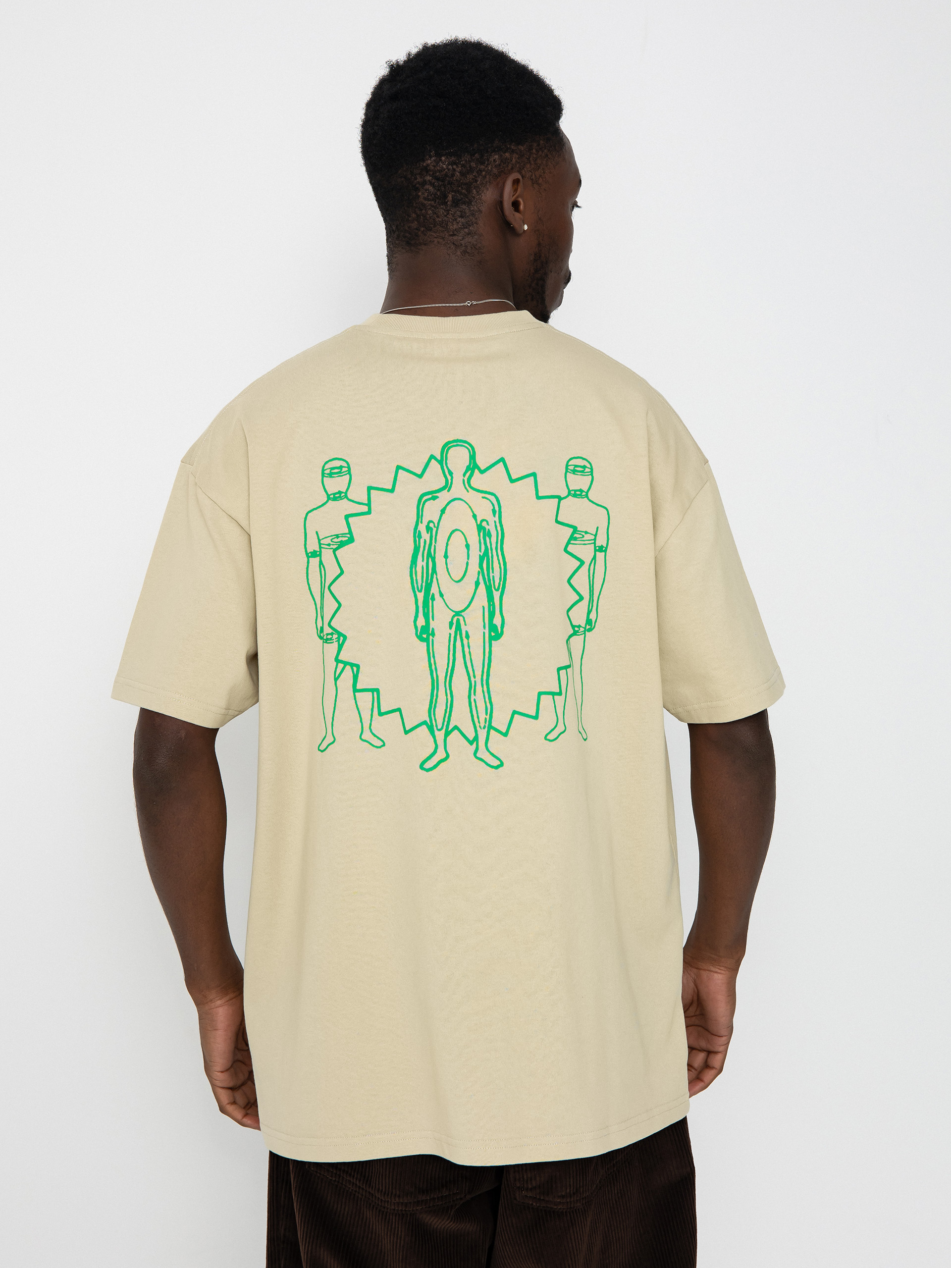 Carhartt WIP Ablaze T-Shirt - beige (cornsilk/air force blue)