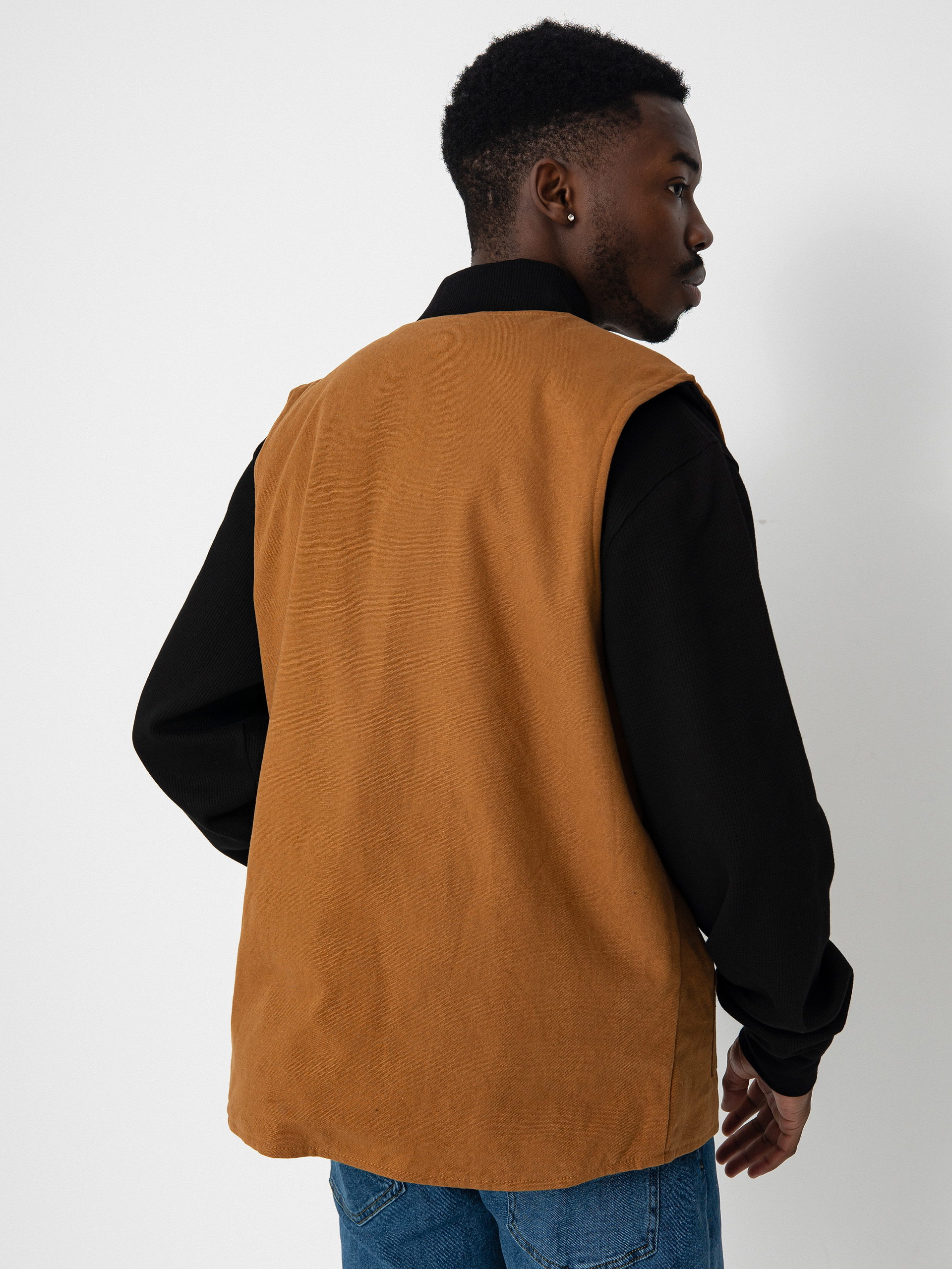 Santa Cruz Classic Label Vest Jacket (biscuit)