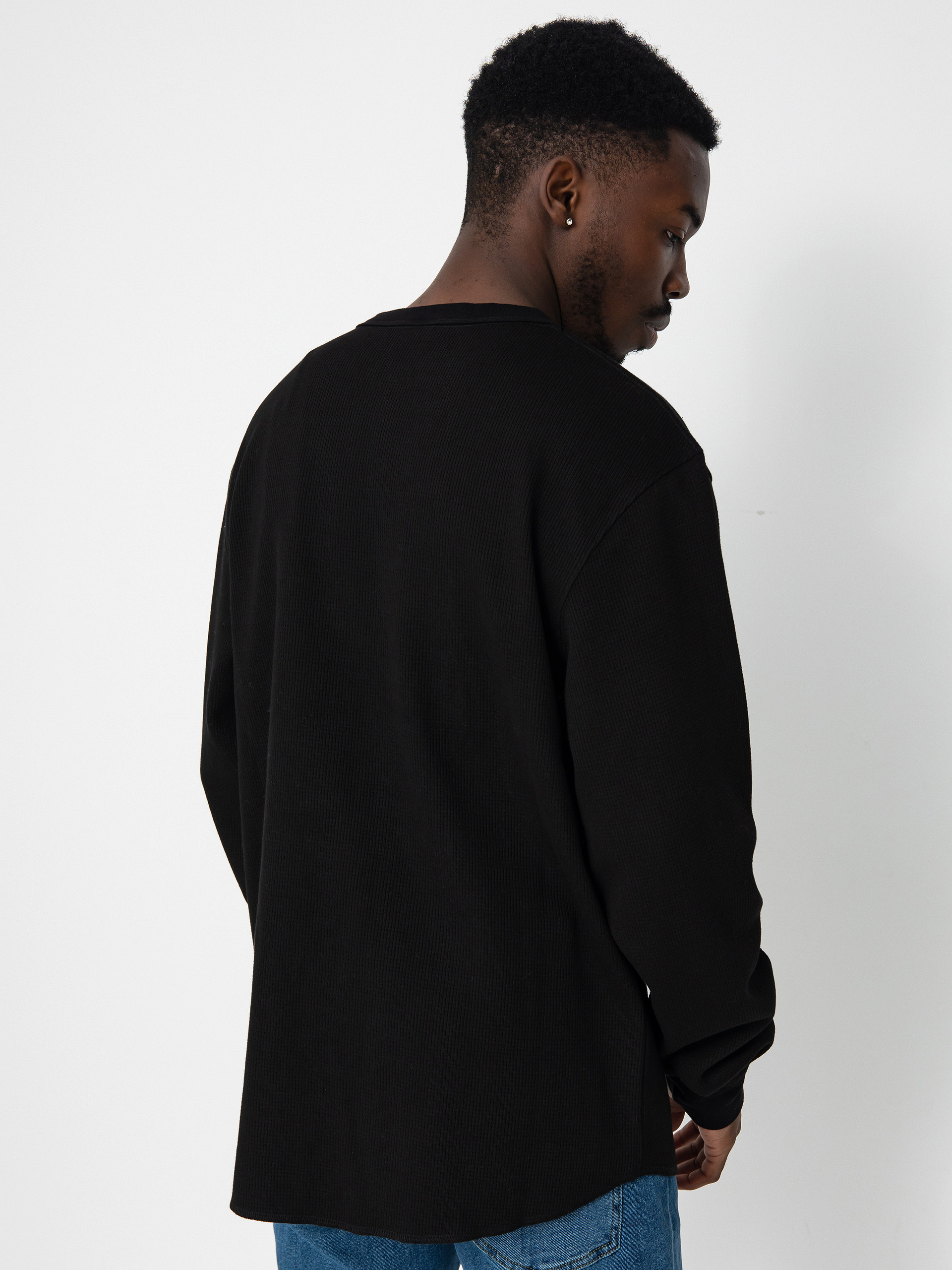 Santa Cruz Flame Strip Waffle Longsleeve (black)