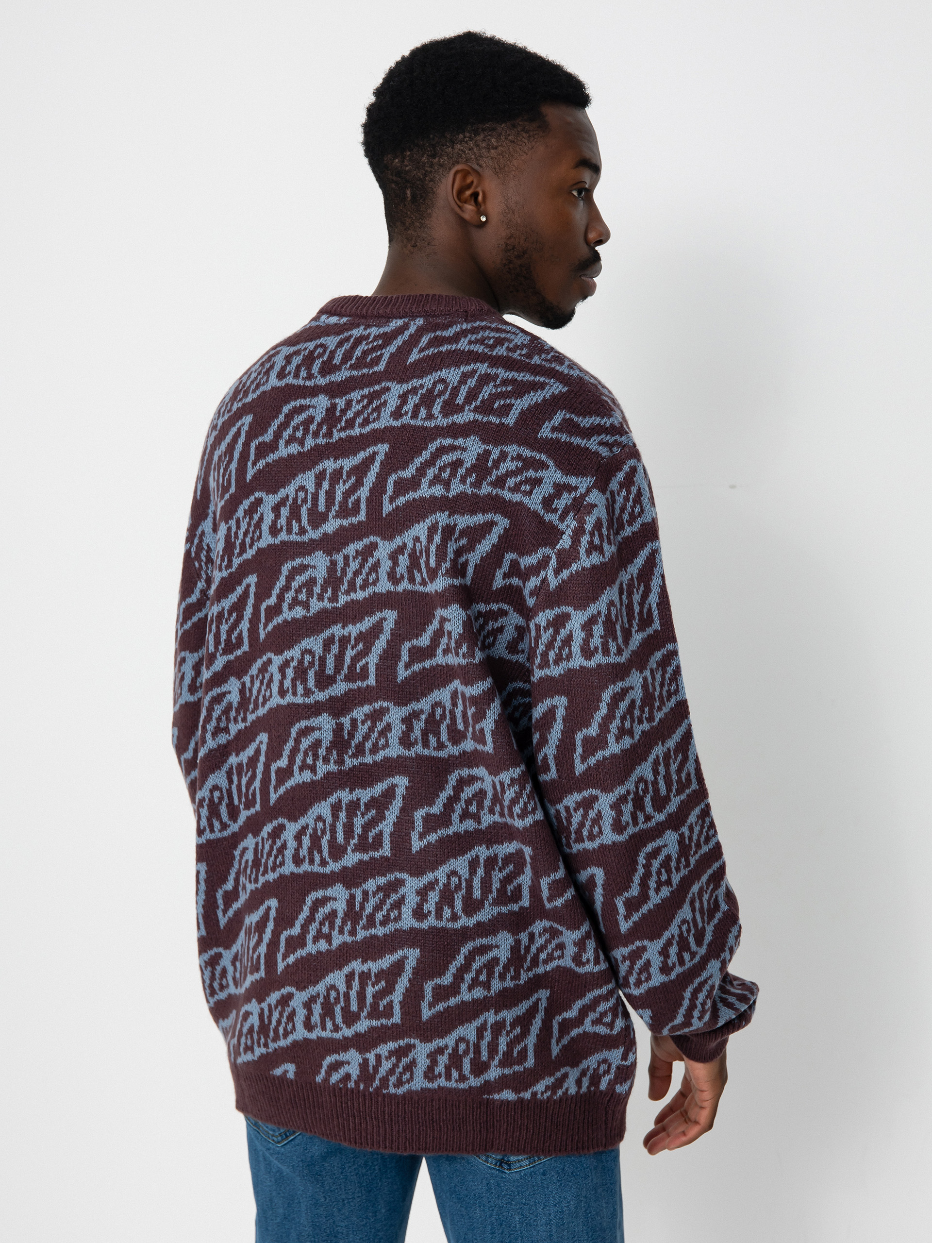 Santa Cruz Creep Repeat Sweatshirt (blackcurrant creep repeat)