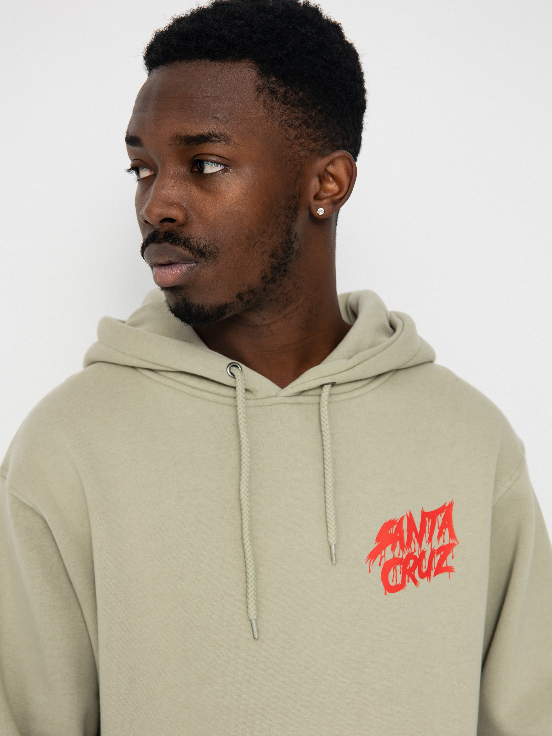 Santa Cruz Meek Concrete Slasher Sweatshirt (stone grey)