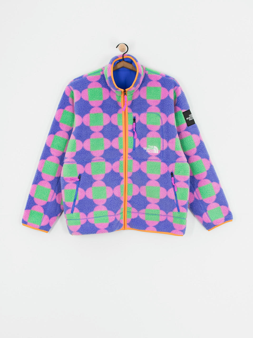 The North Face Jacke X Yinka Ilori Reversible Fleece (solar blue lets blossom)