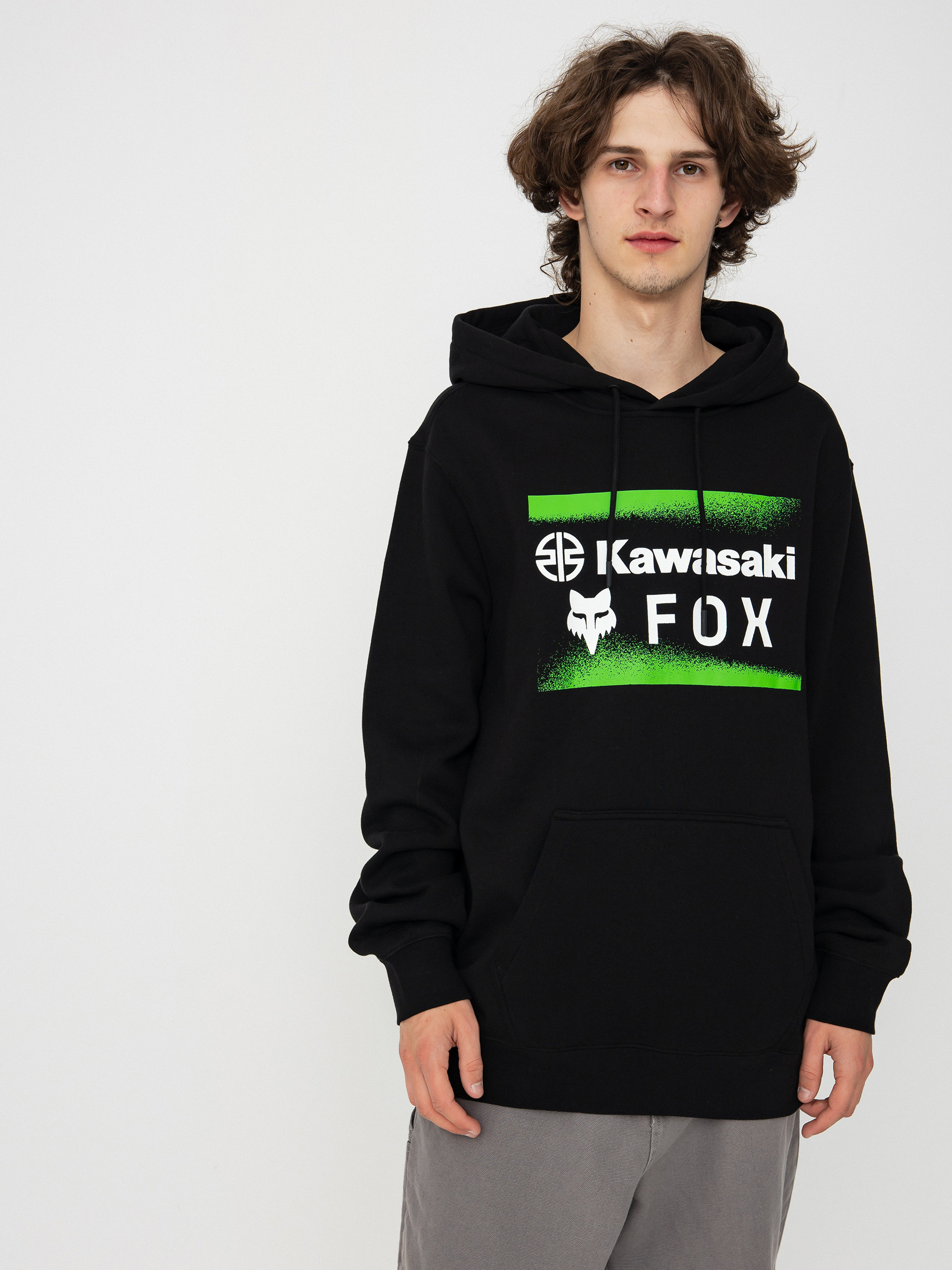 Fox X Kawasaki HD Hoodie black (black)