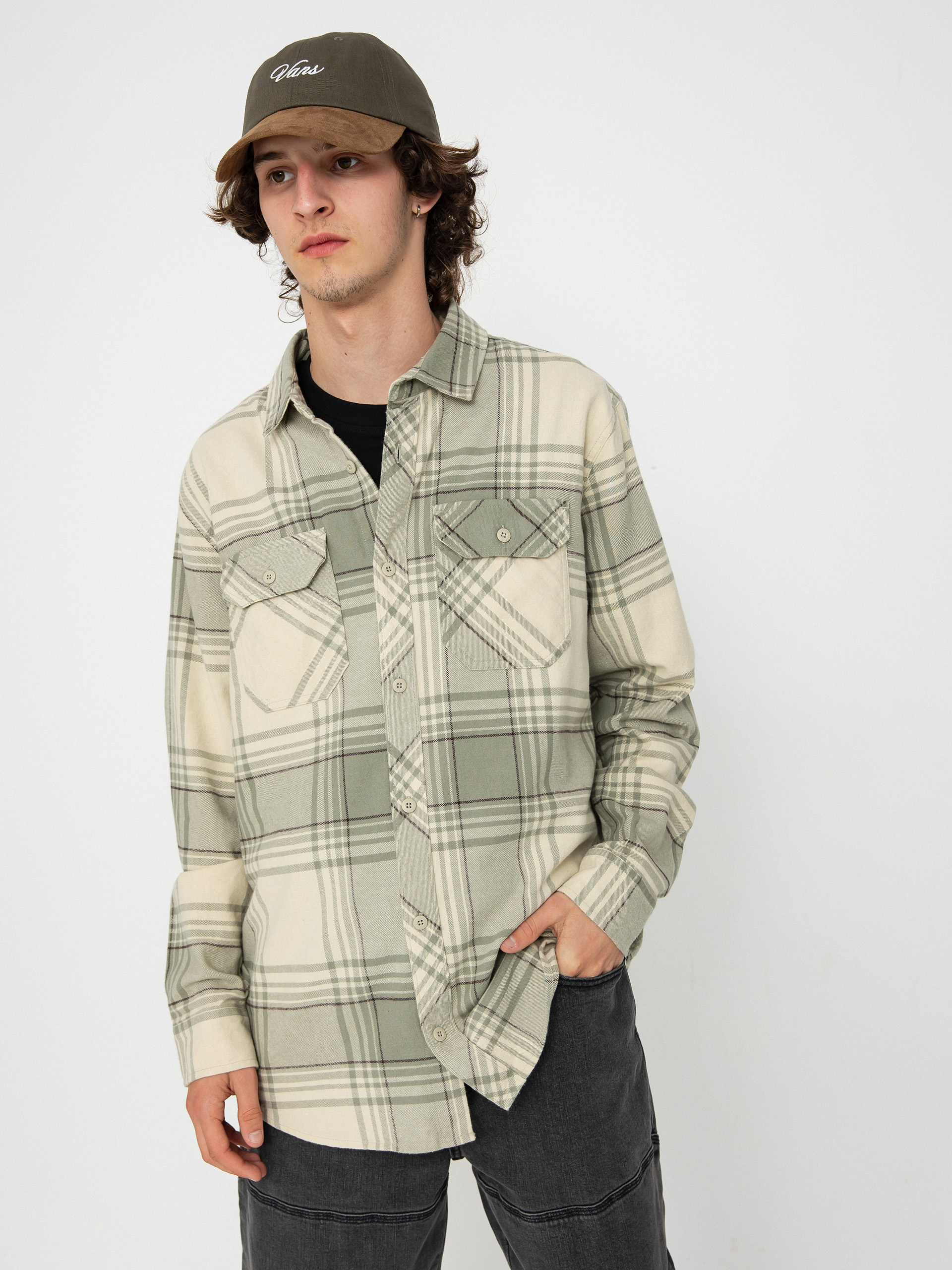 Fox Traildust Flannel Shirt (cream)