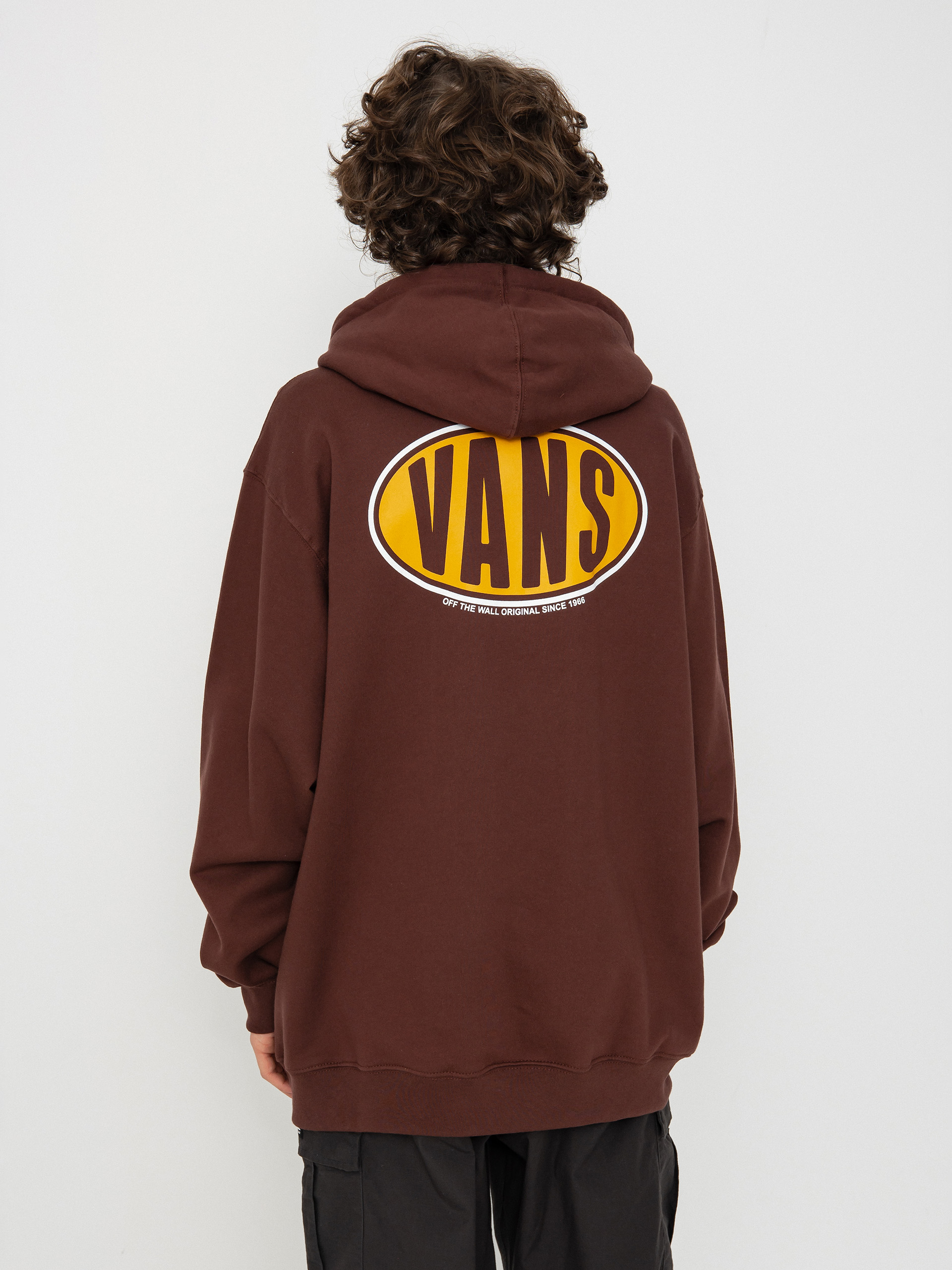 Vans Spray On Loose HD Hoodie brown bitter chocolate