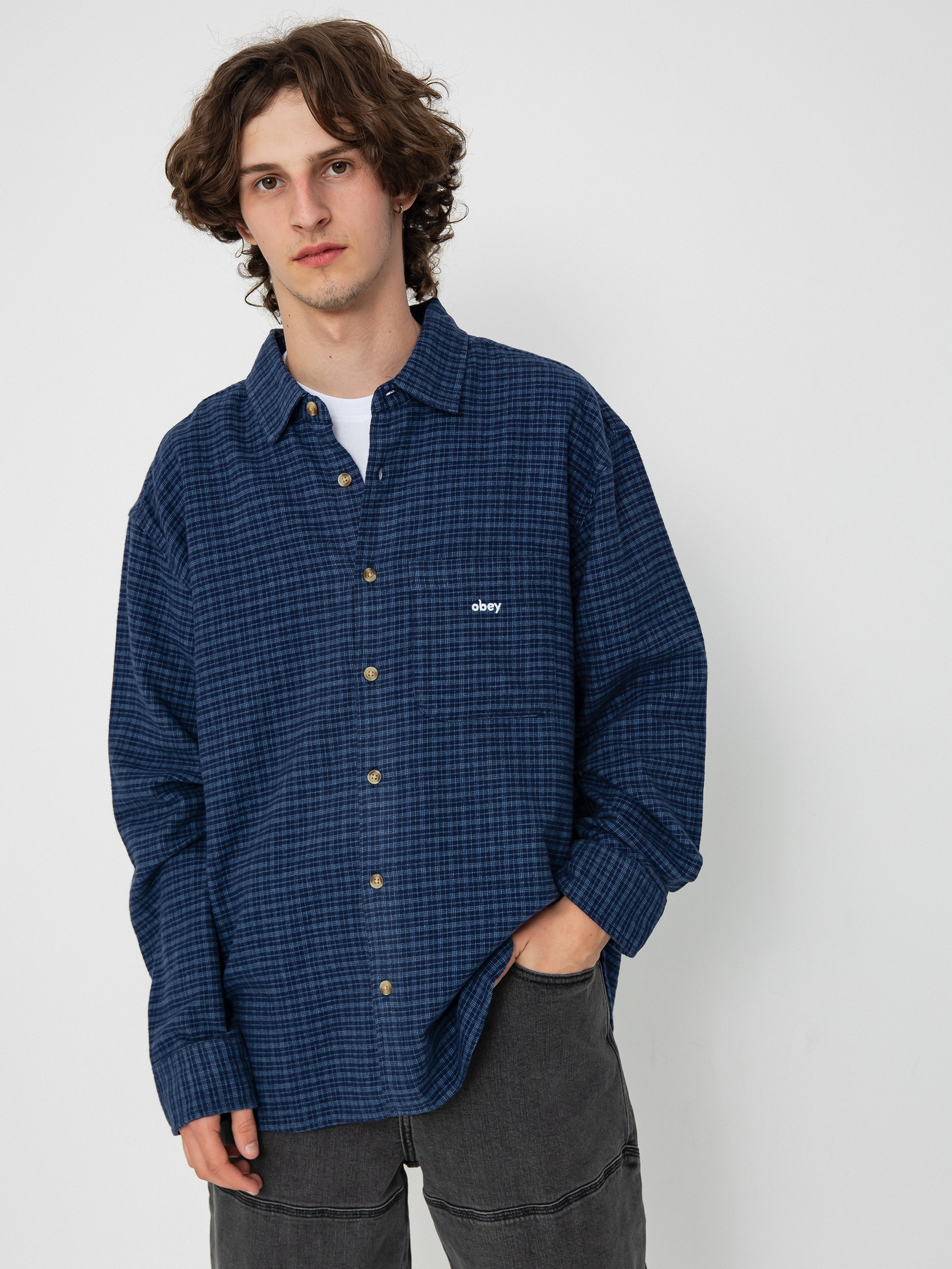 OBEY Bigwig Knox Shirt (academy navy multi)